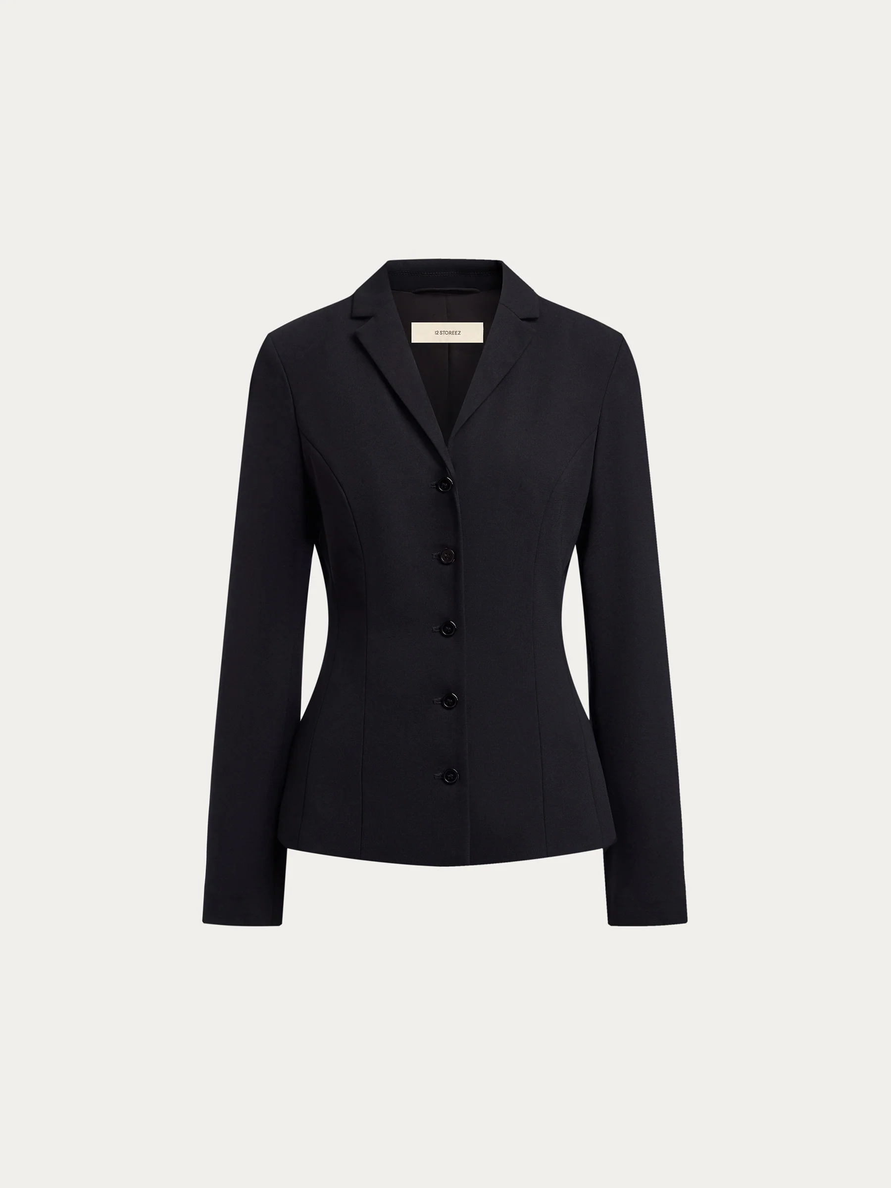 Fitted crepe blazer - Image 6