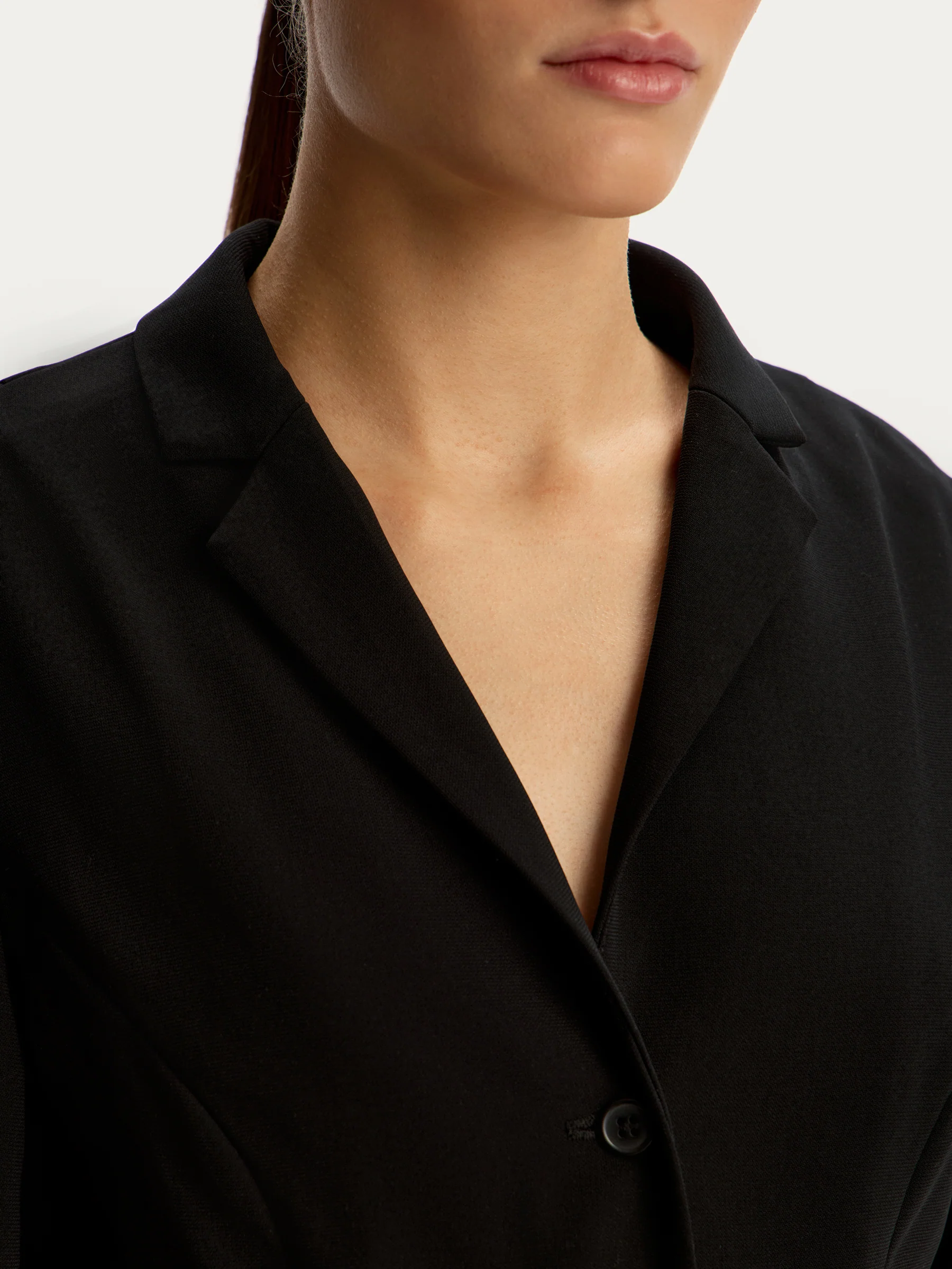 Fitted crepe blazer dress - Image 4
