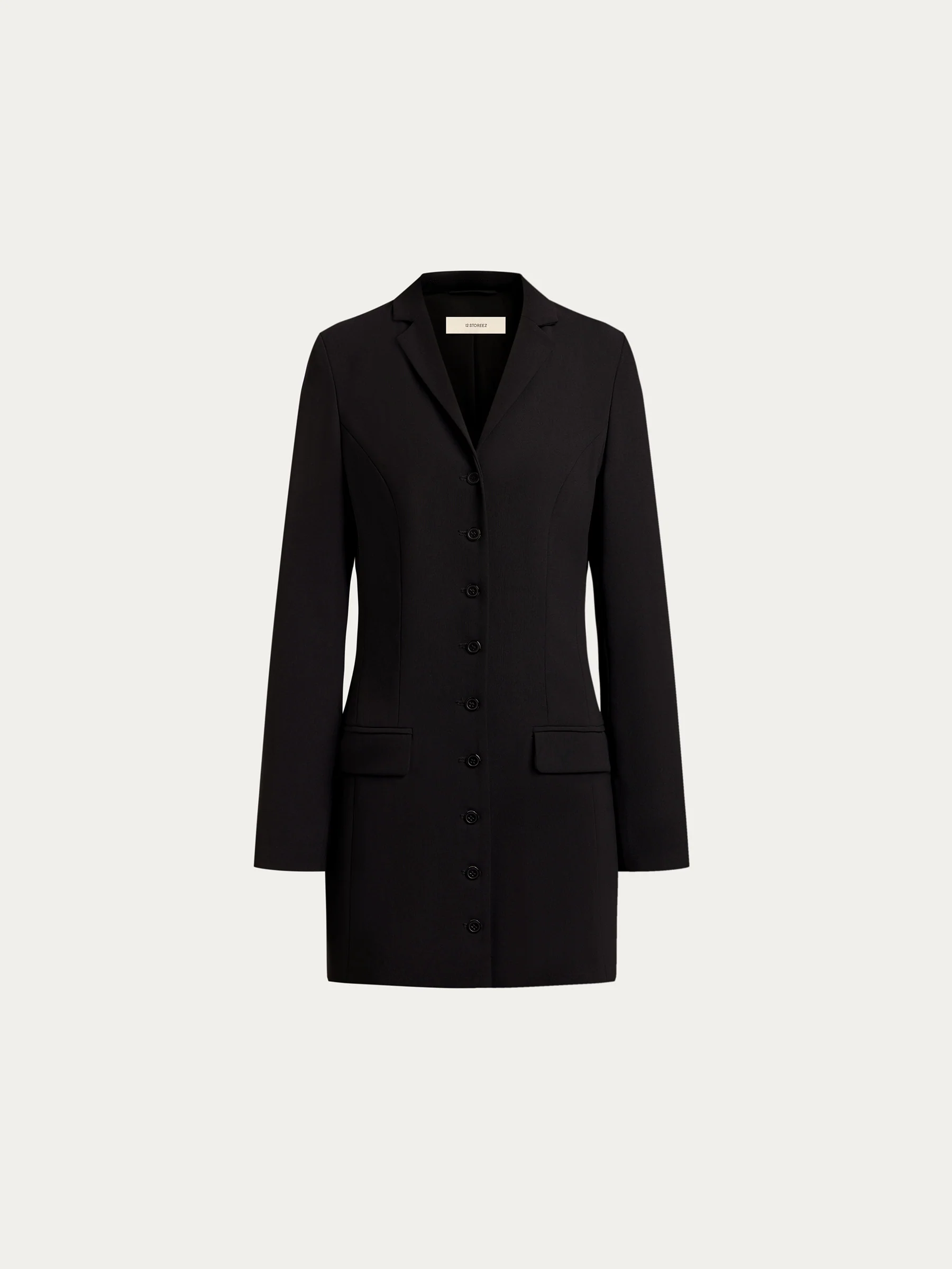 Fitted crepe blazer dress - Image 7