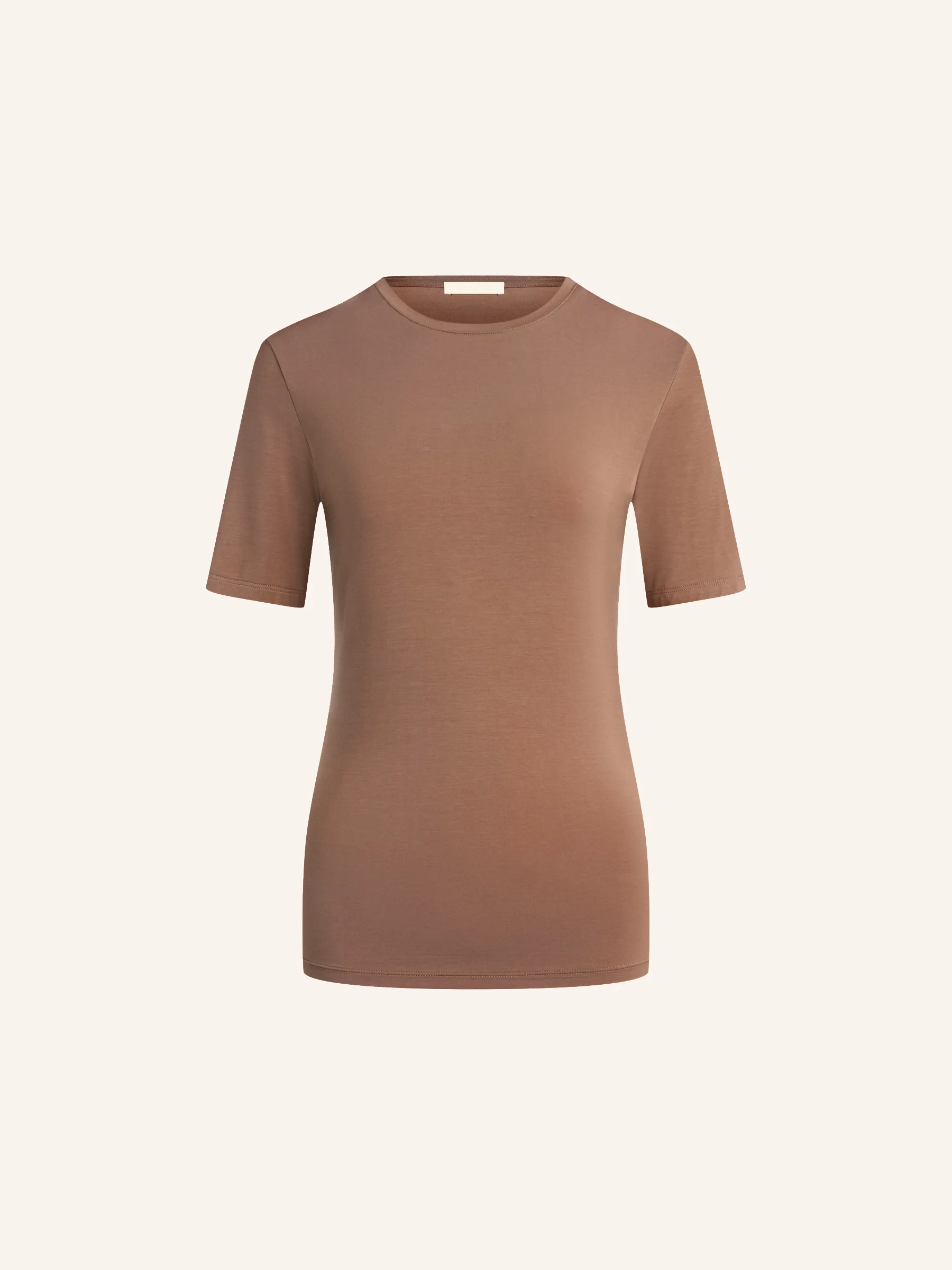 Fitted modal-silk T-shirt - Image 6