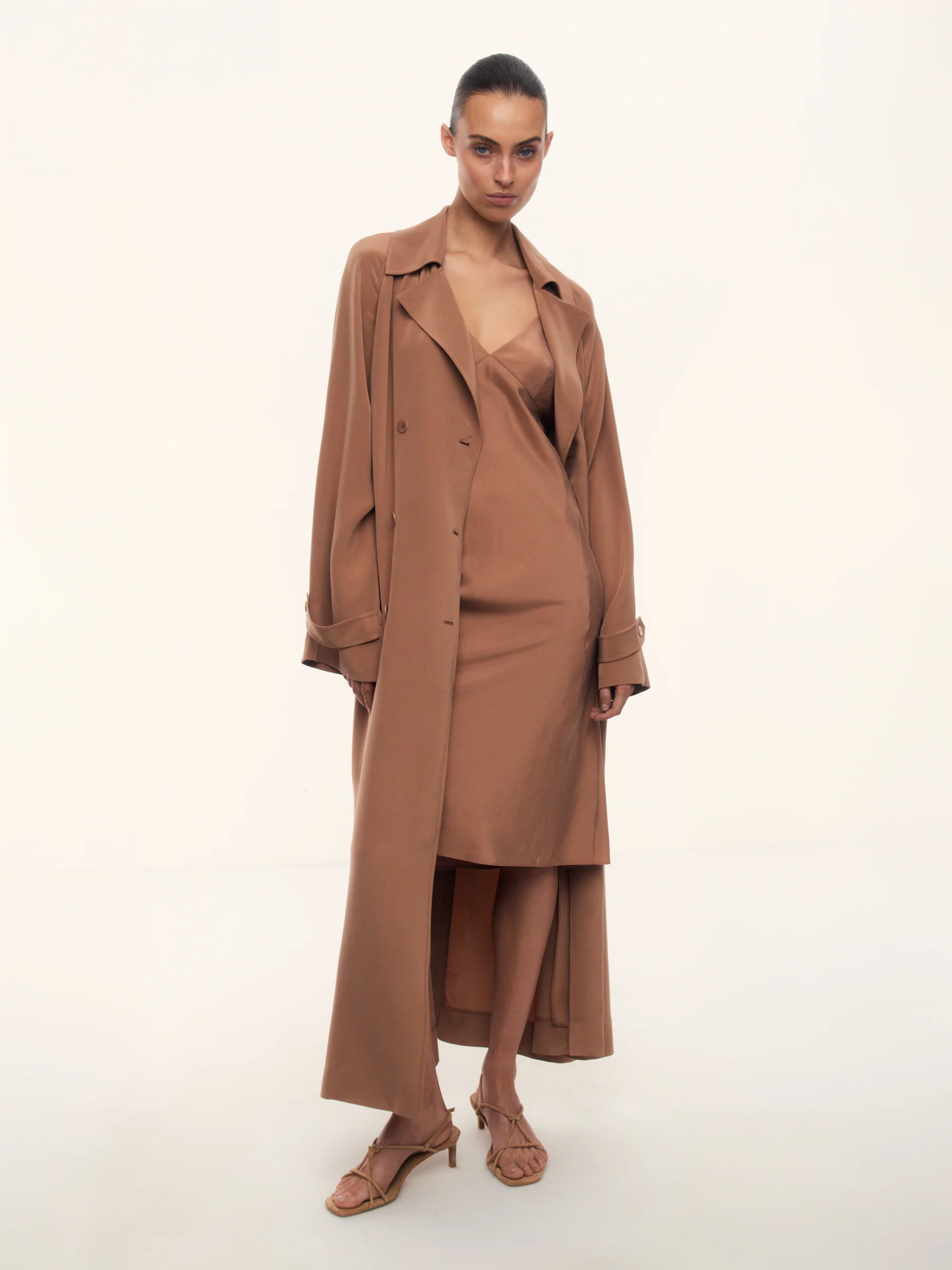 Gallery silk trench dress - Image 2