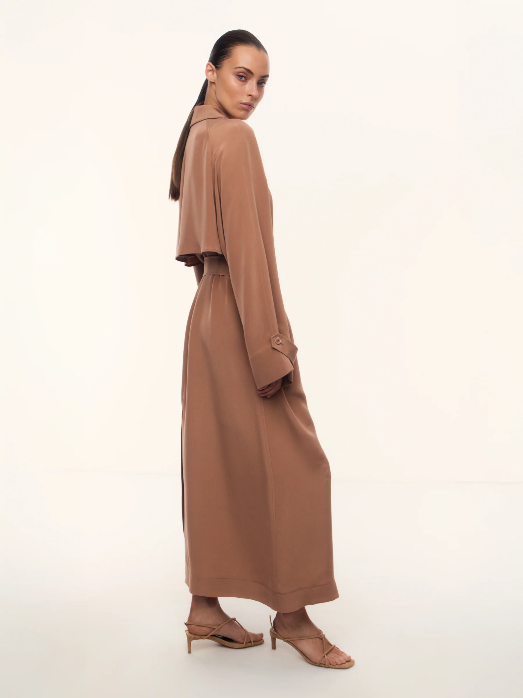 Gallery silk trench dress - Image 3