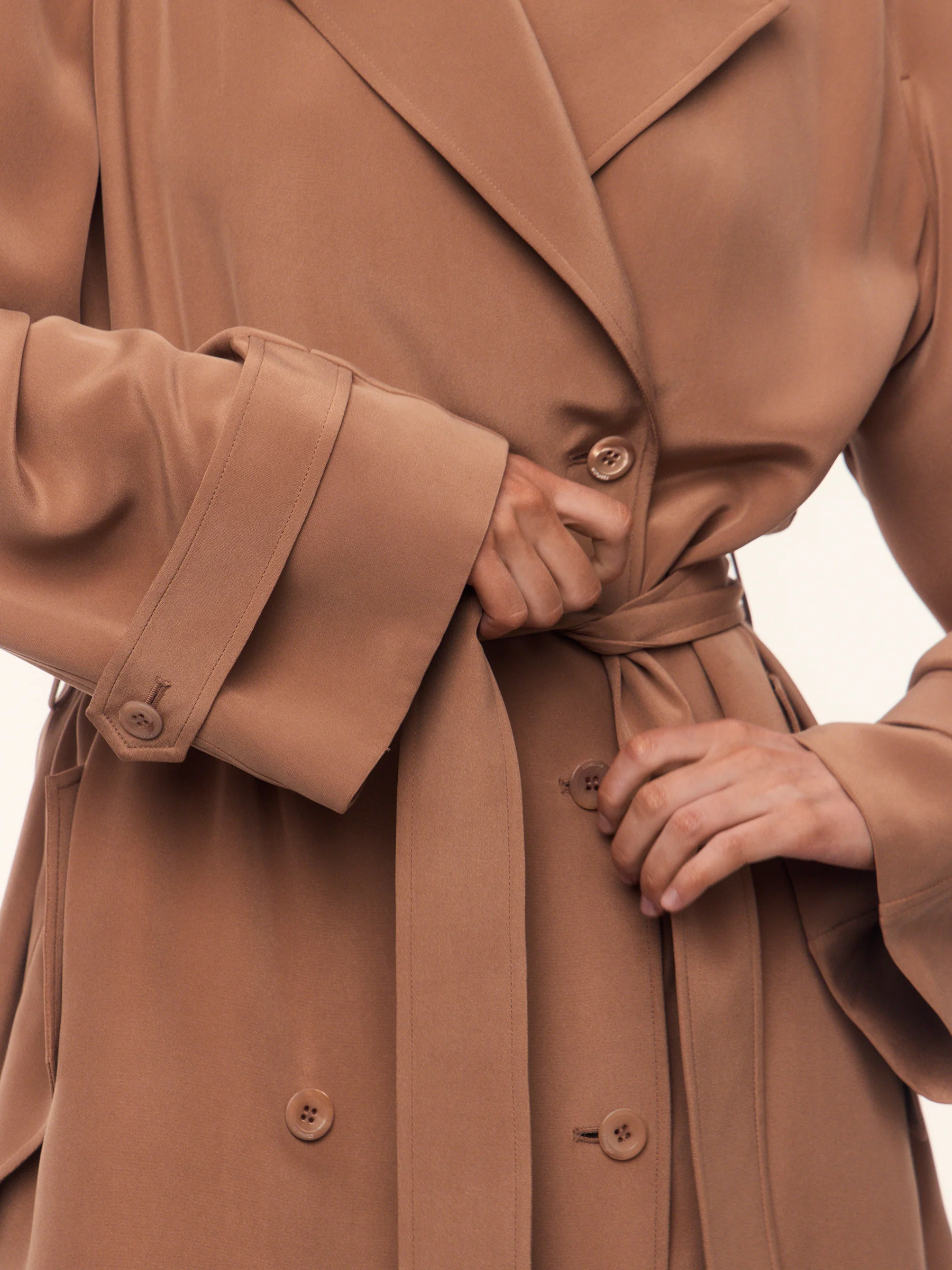 Gallery silk trench dress - Image 5