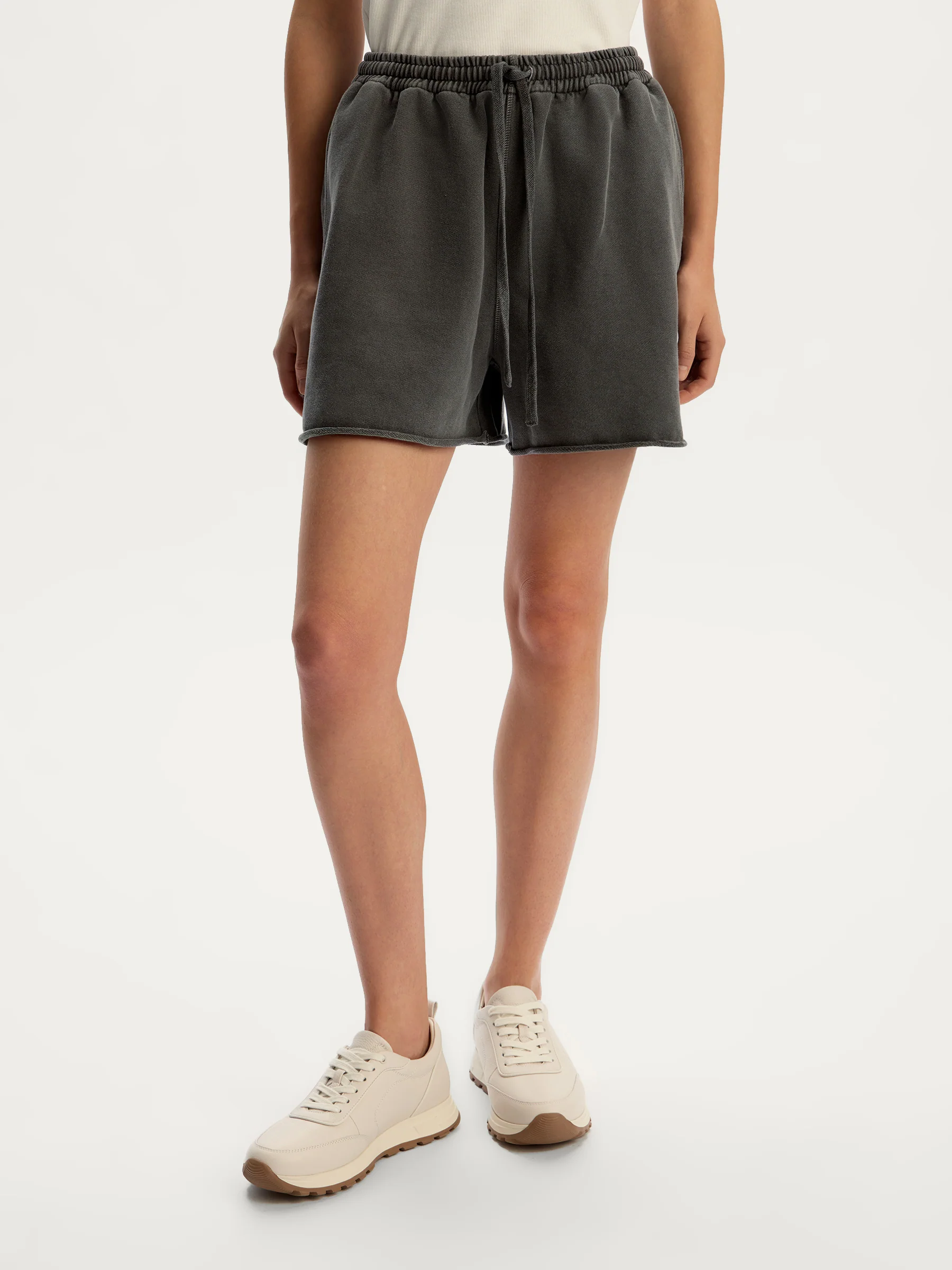 Garment-dyed terry shorts - Image 3