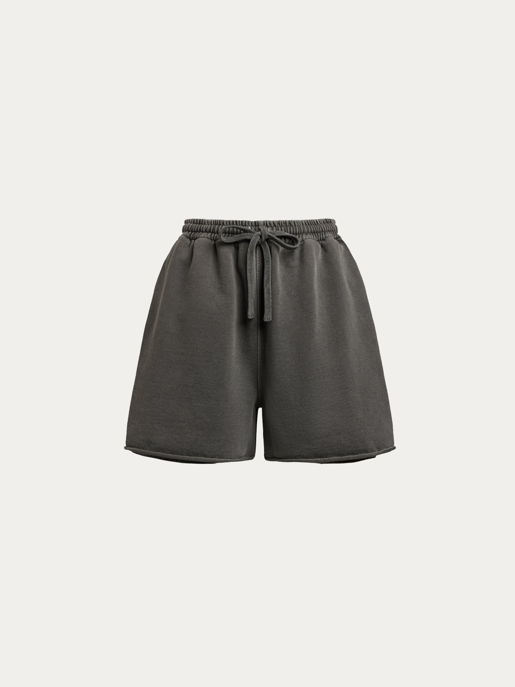 Garment-dyed terry shorts - Image 7