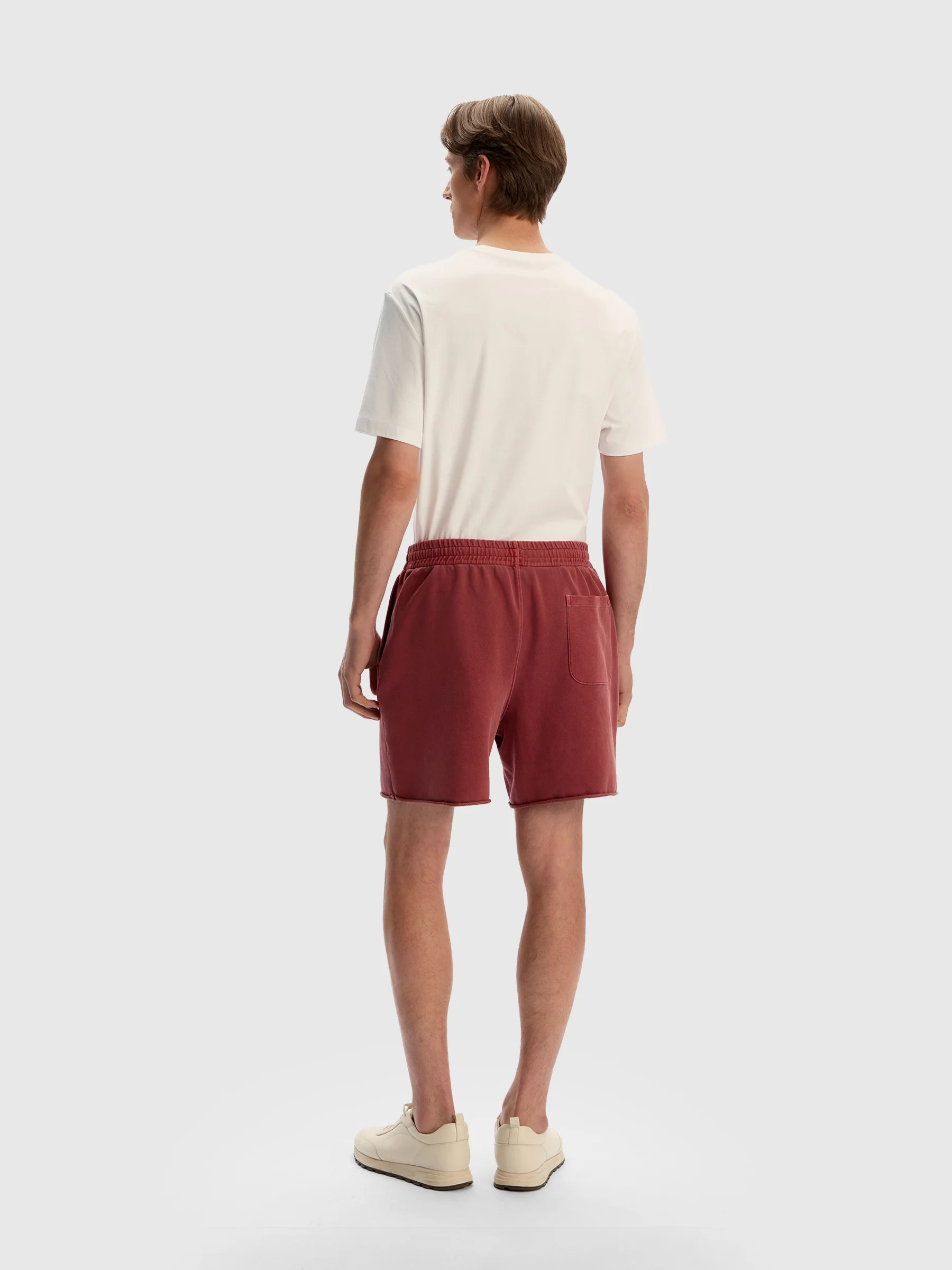 Garment-dyed terry shorts - Image 6
