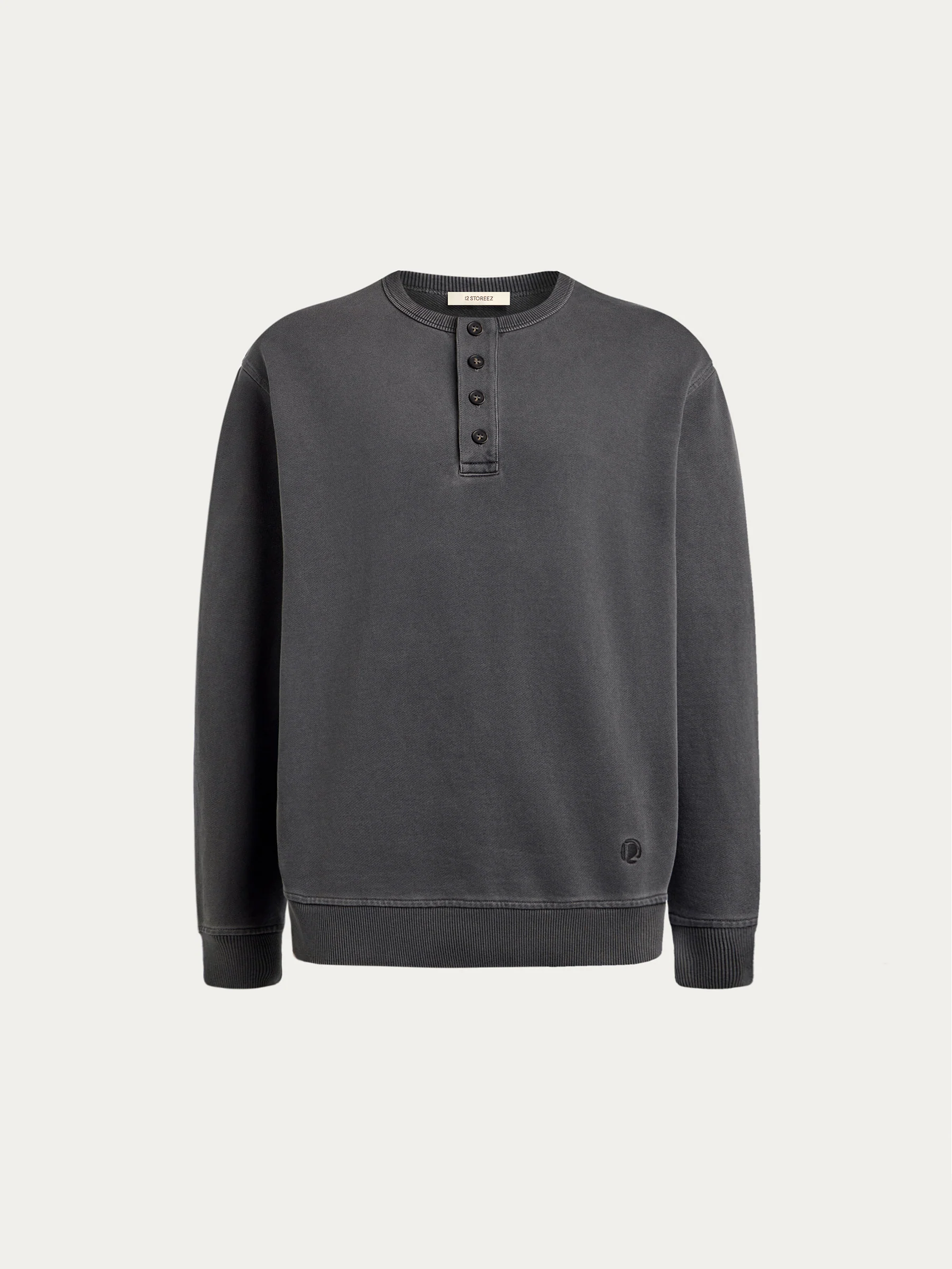 Garment-dyed terry sweatshirt - Image 6