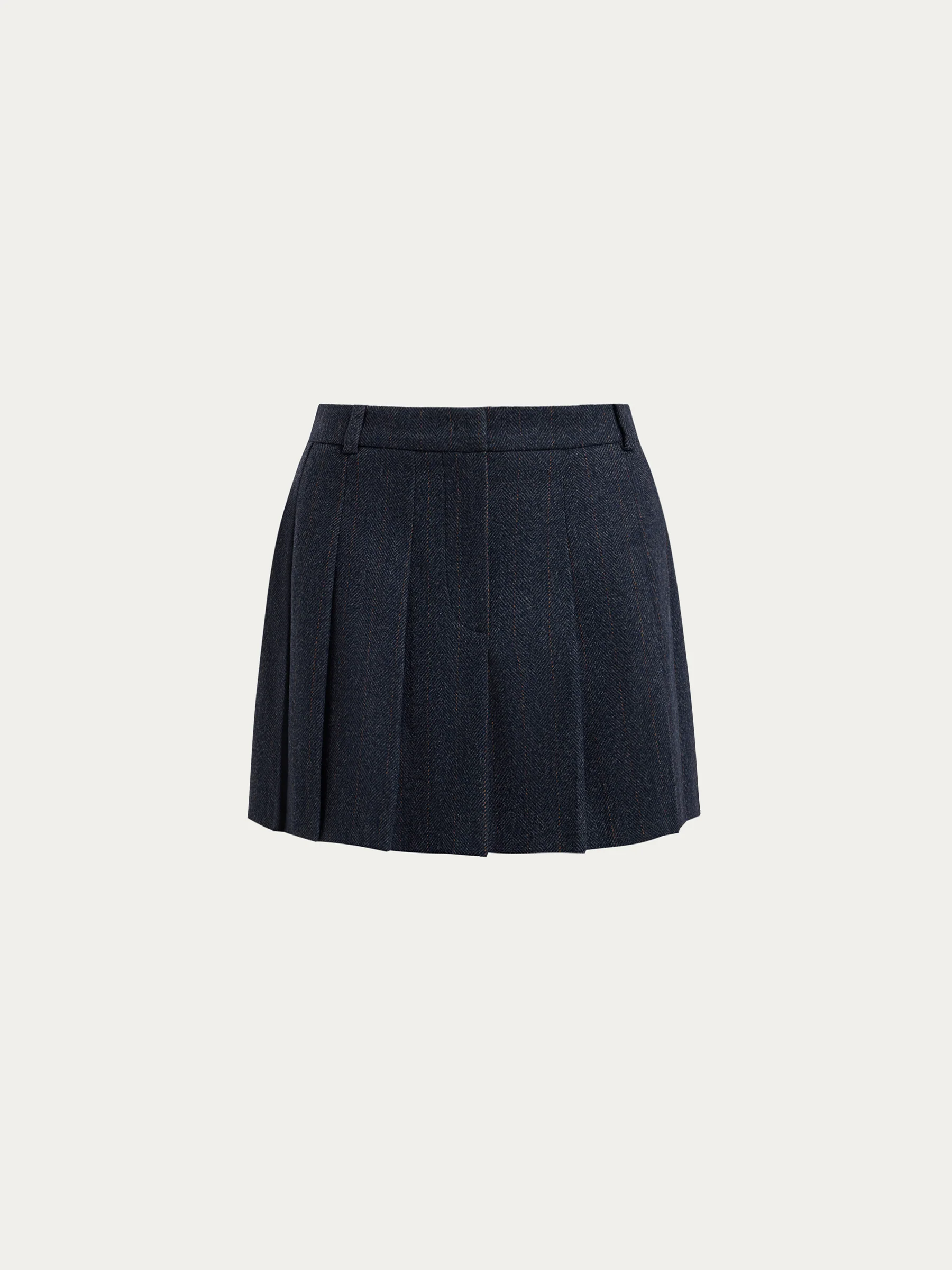 Herringbone wool-blend mini skirt - Image 5