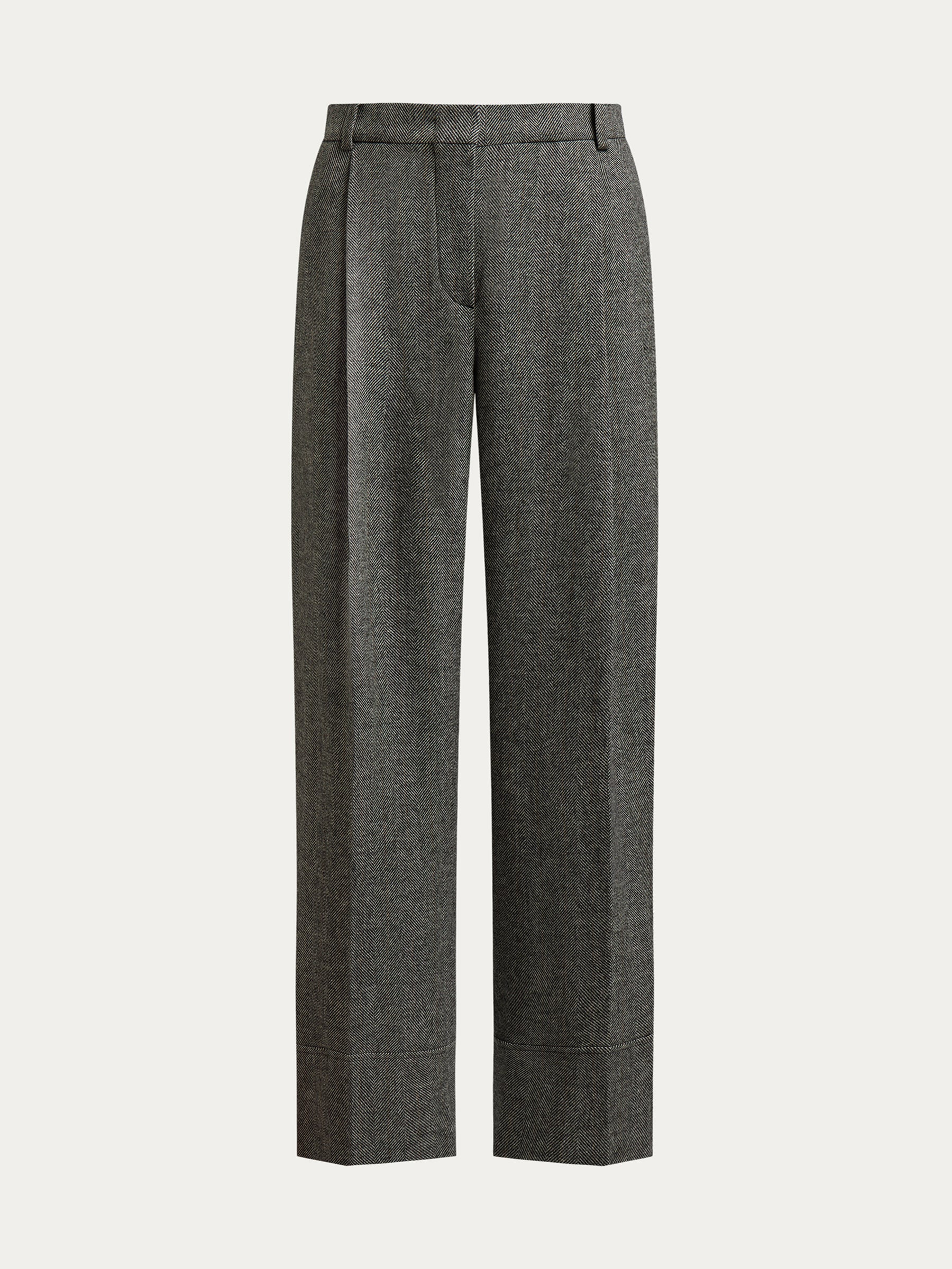 Herringbone wool-blend trousers - Image 7