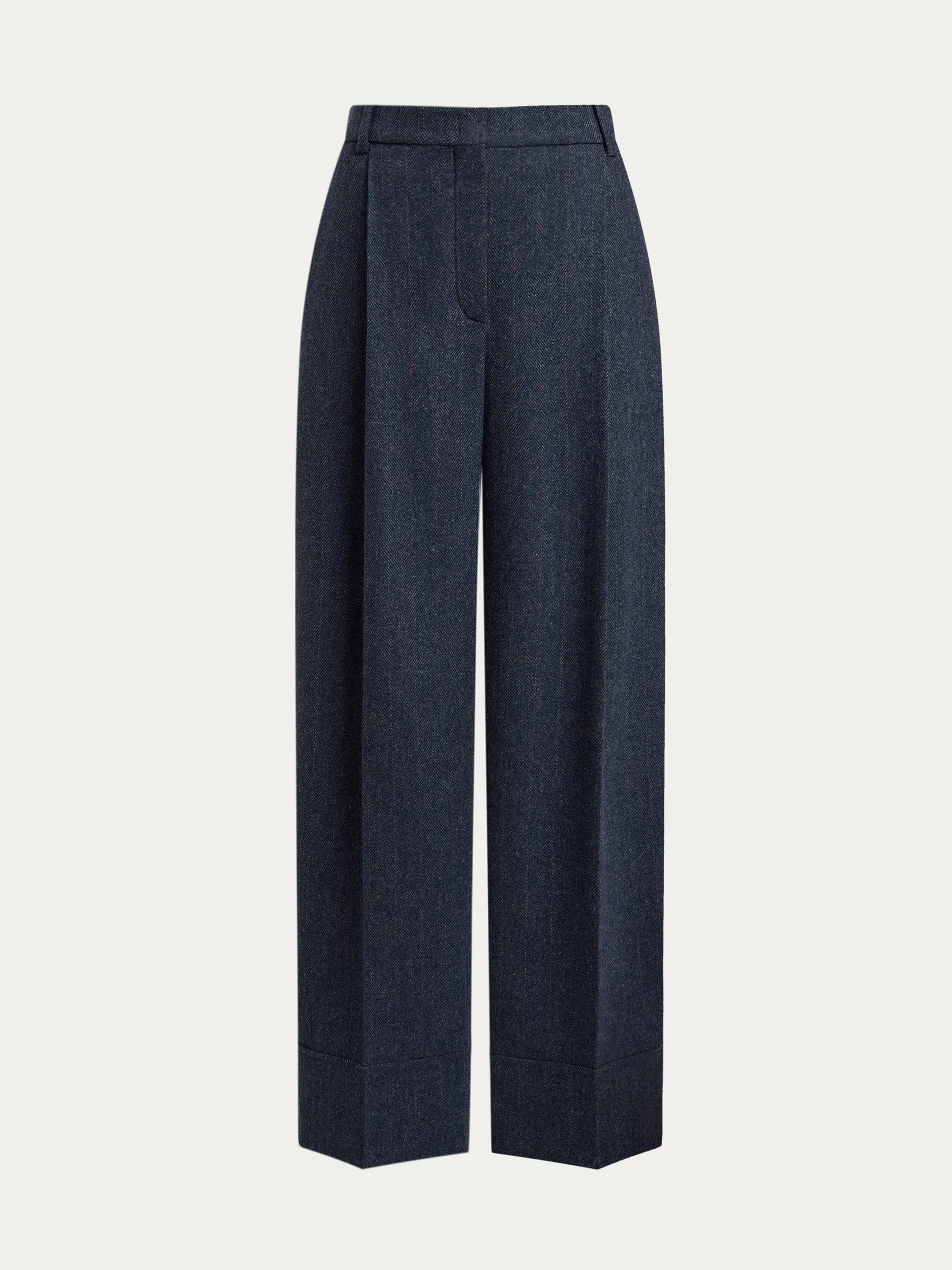 Herringbone wool-blend trousers - Image 6