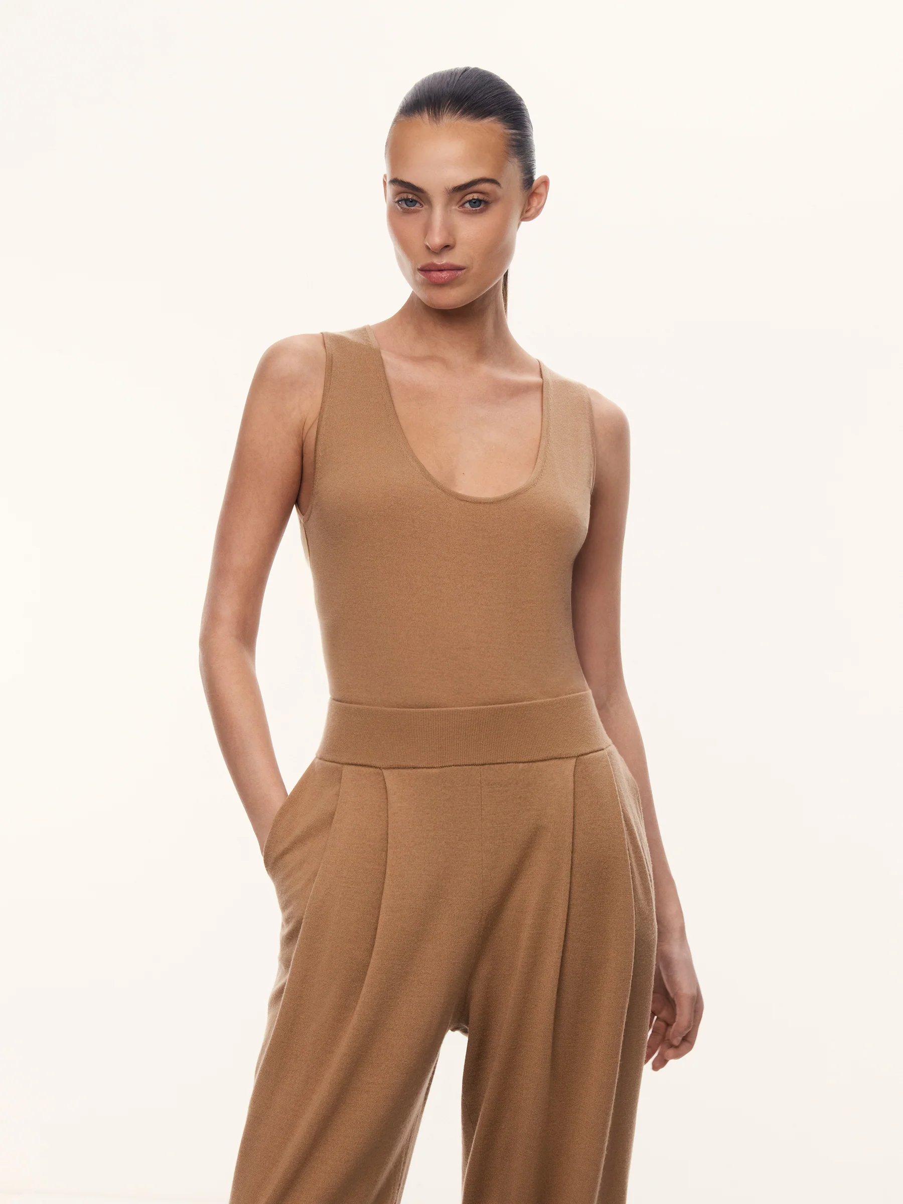 Jasmin wool-cashmere top