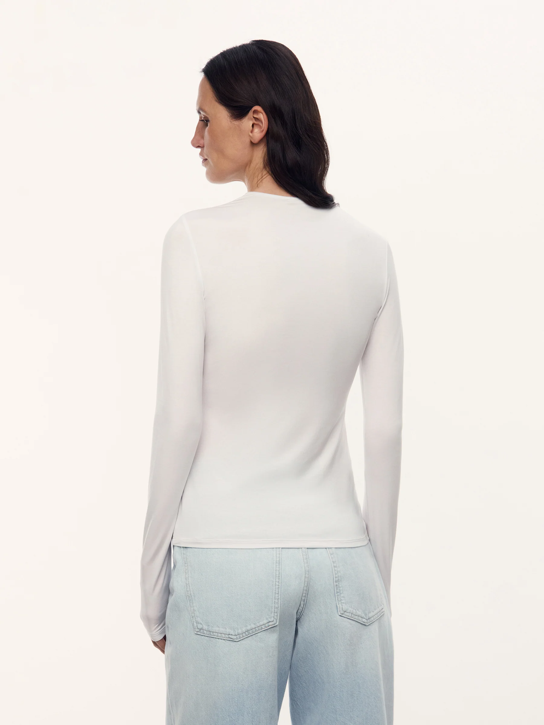 Kim modal-silk long-sleeve top - Image 5