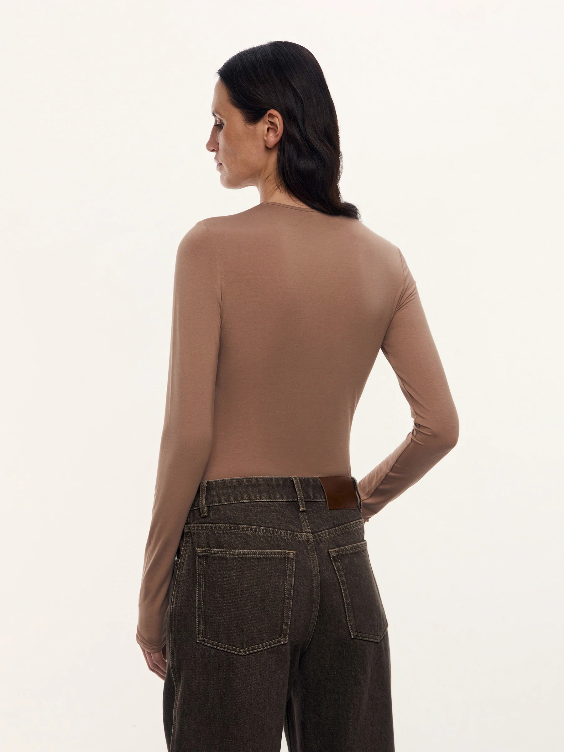 Kim modal-silk long-sleeve top - Image 5