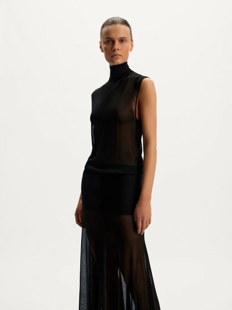 Knit turtleneck dress - Image 2