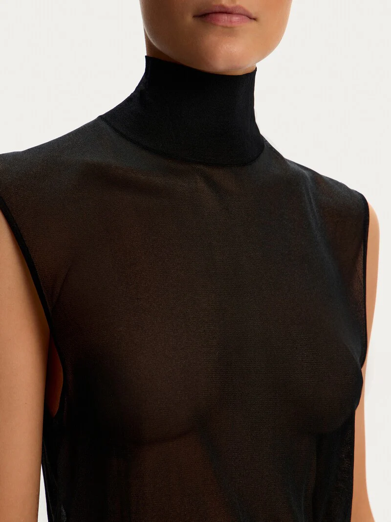 Knit turtleneck dress - Image 3