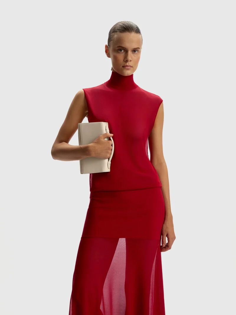 Knit turtleneck dress - Image 3