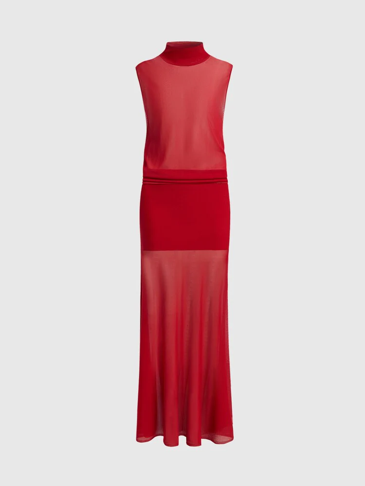 Knit turtleneck dress - Image 7