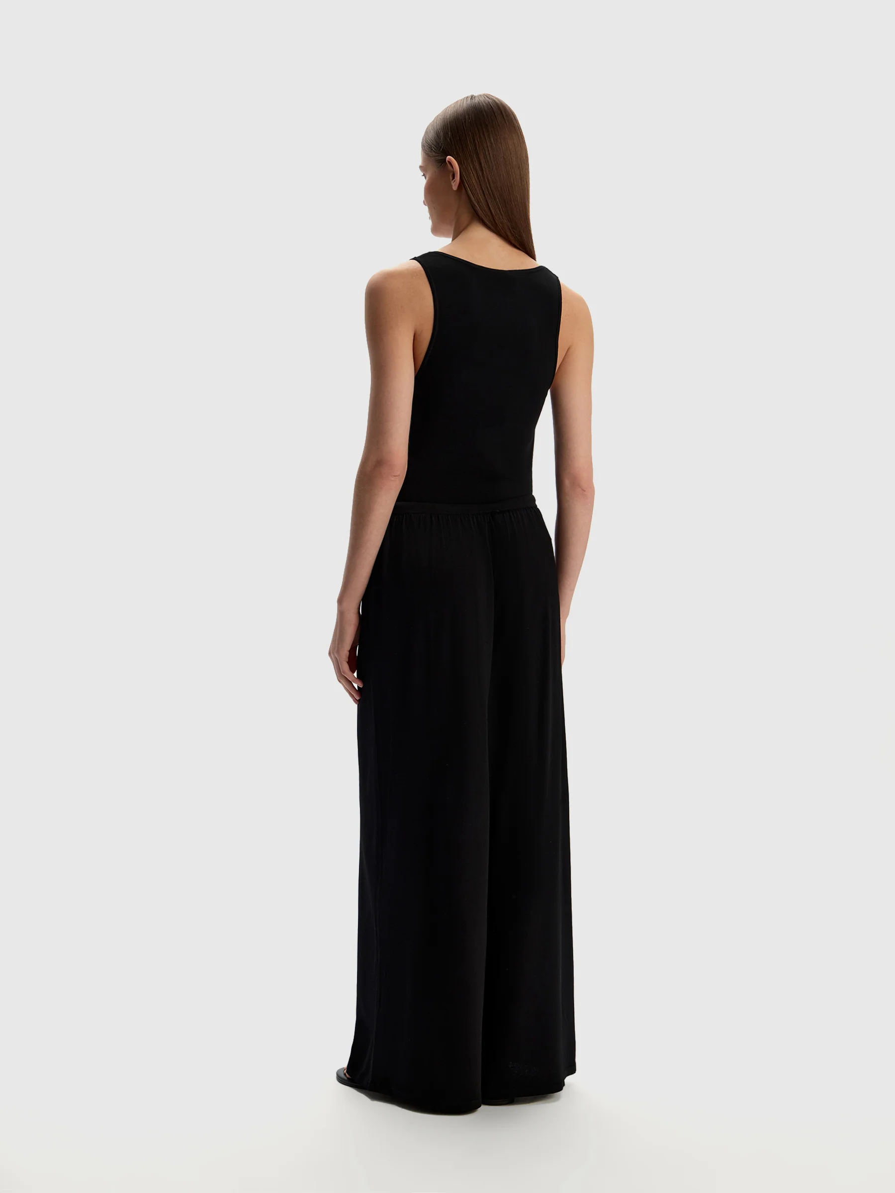 Knit wide leg trousers - Image 3