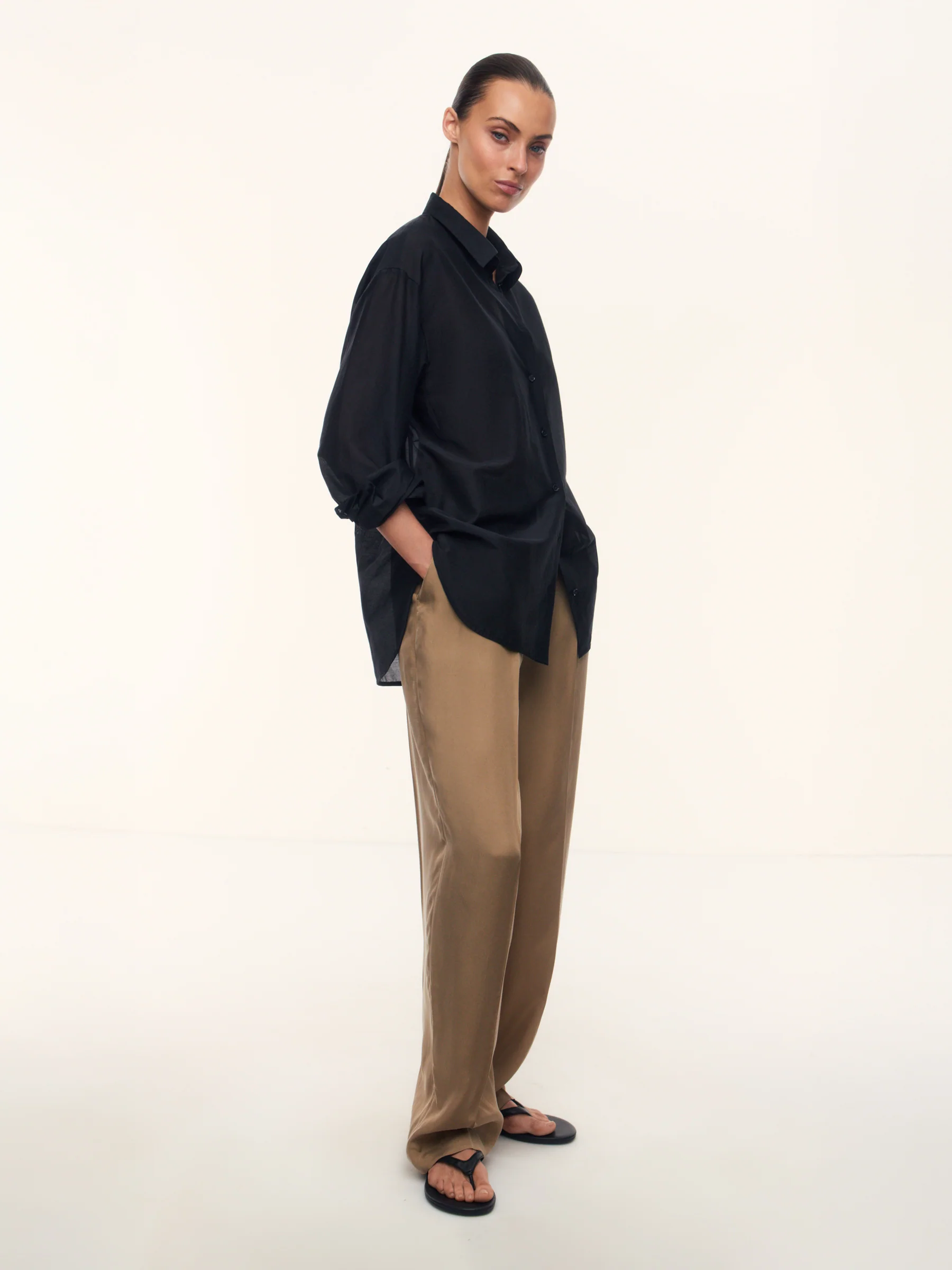 Kos cotton-silk shirt - Image 4