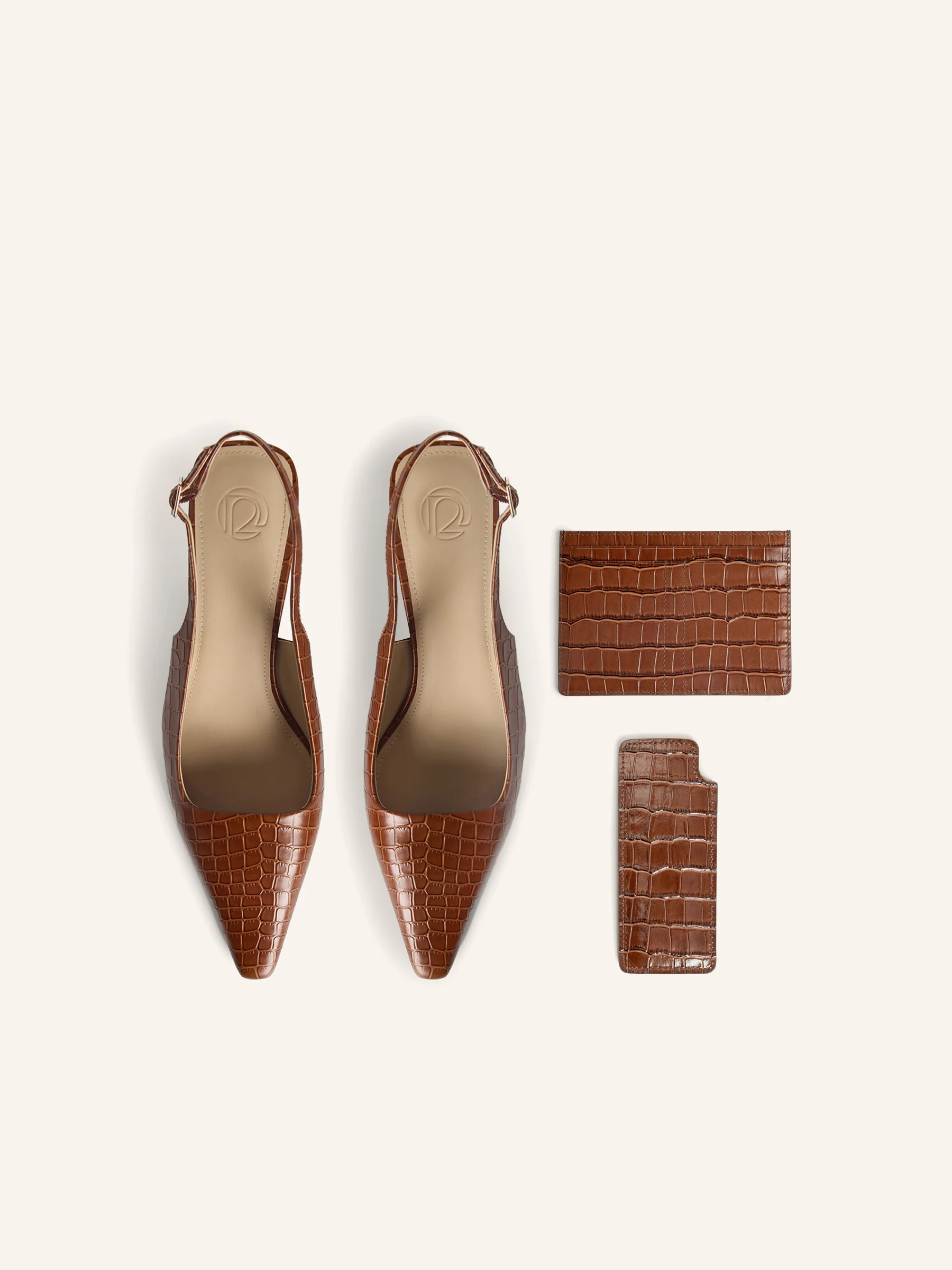 Leather slingback pumps - Image 8