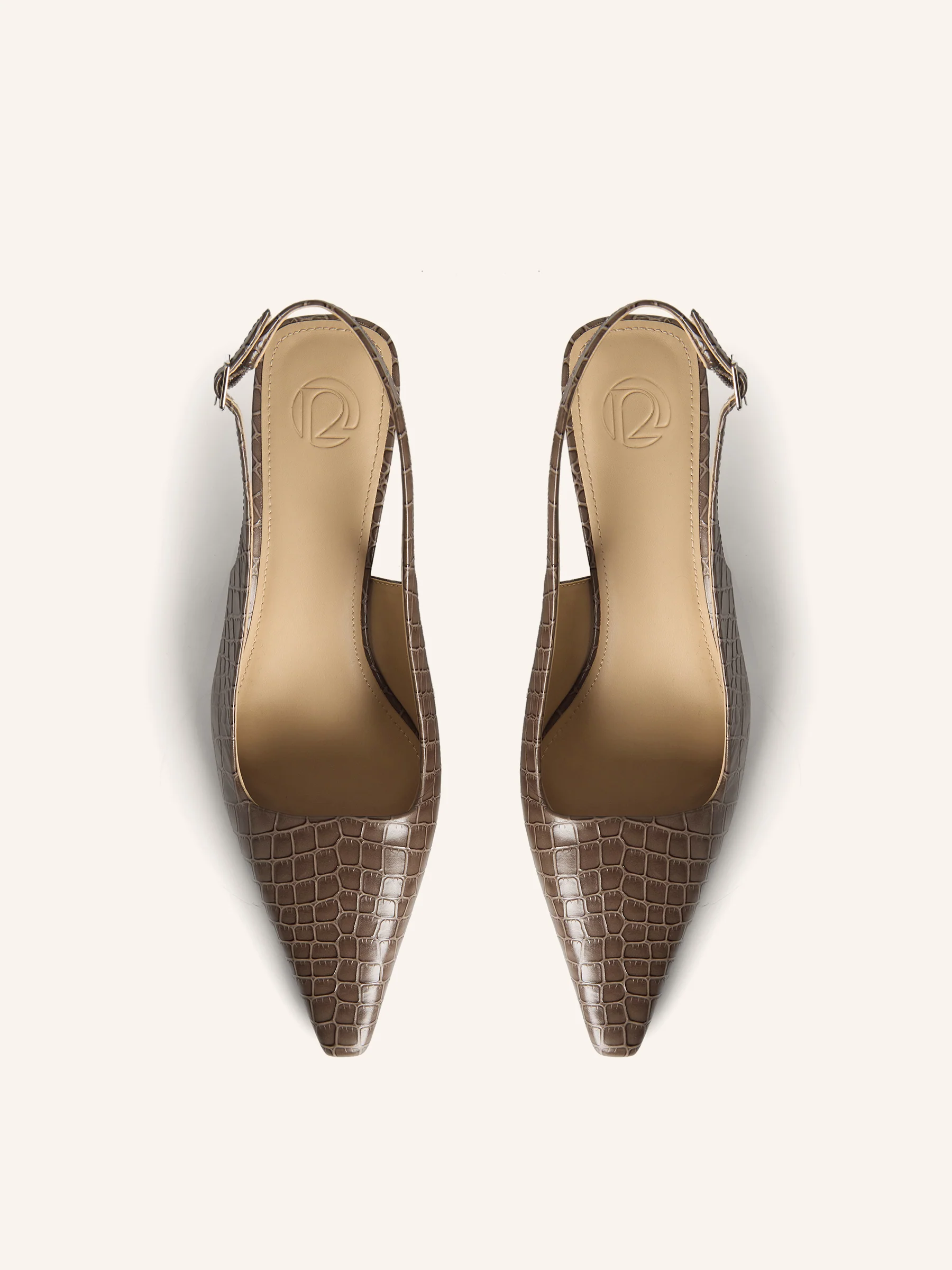 Leather slingback pumps - Image 5