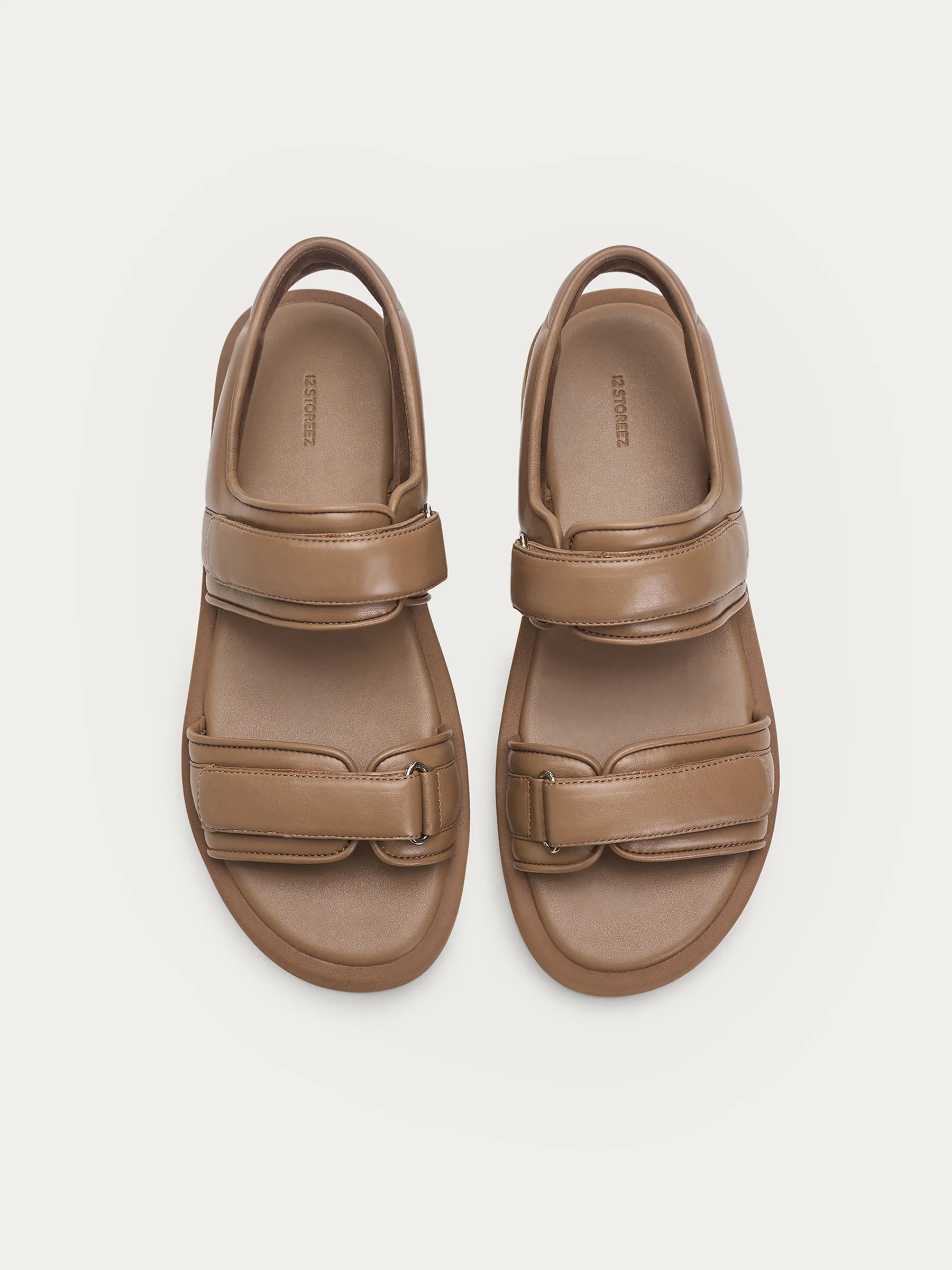 Leather velcro sandals - Image 4