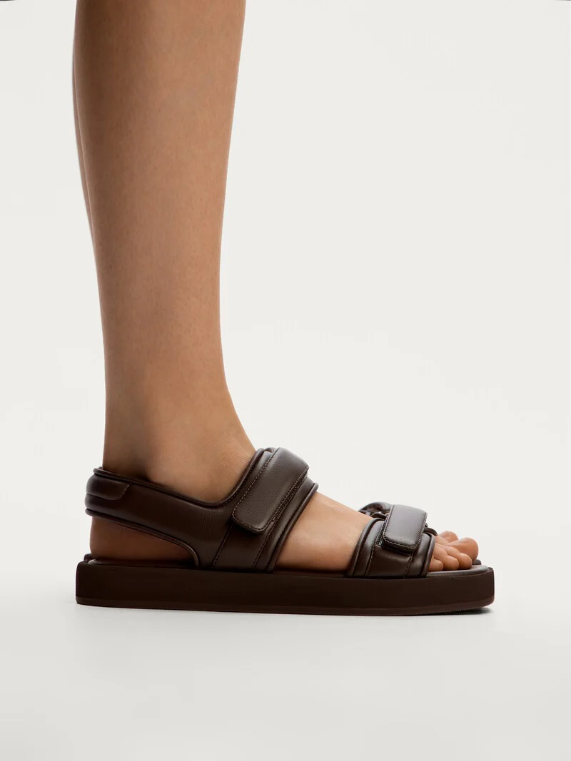 Leather velcro sandals - Image 3
