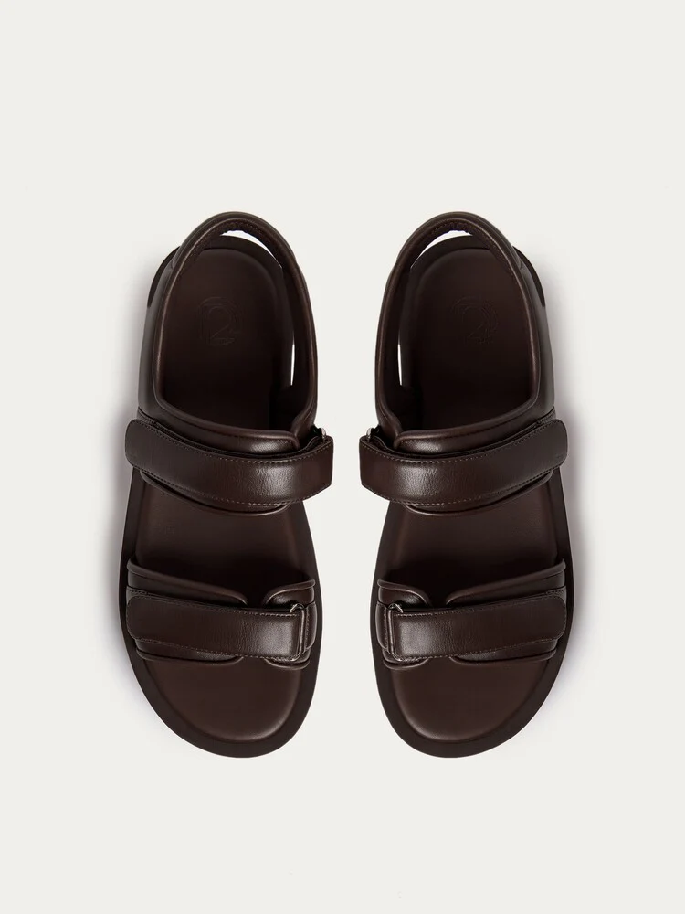 Leather velcro sandals - Image 4