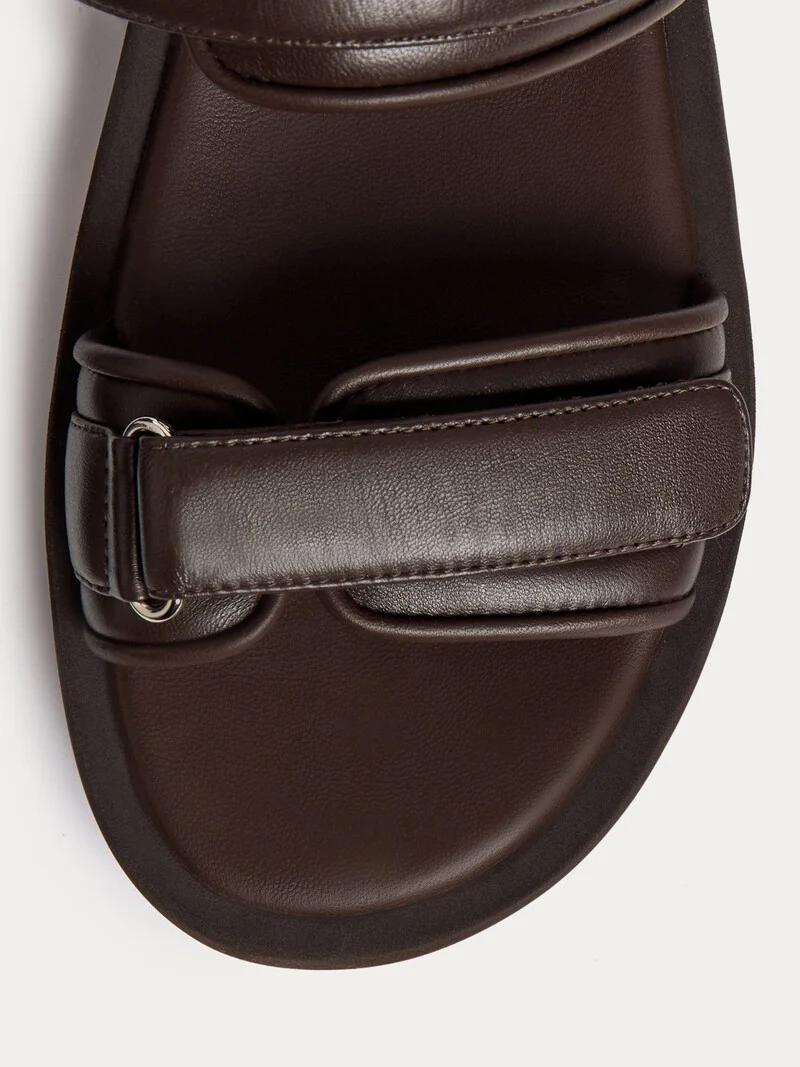 Leather velcro sandals - Image 5