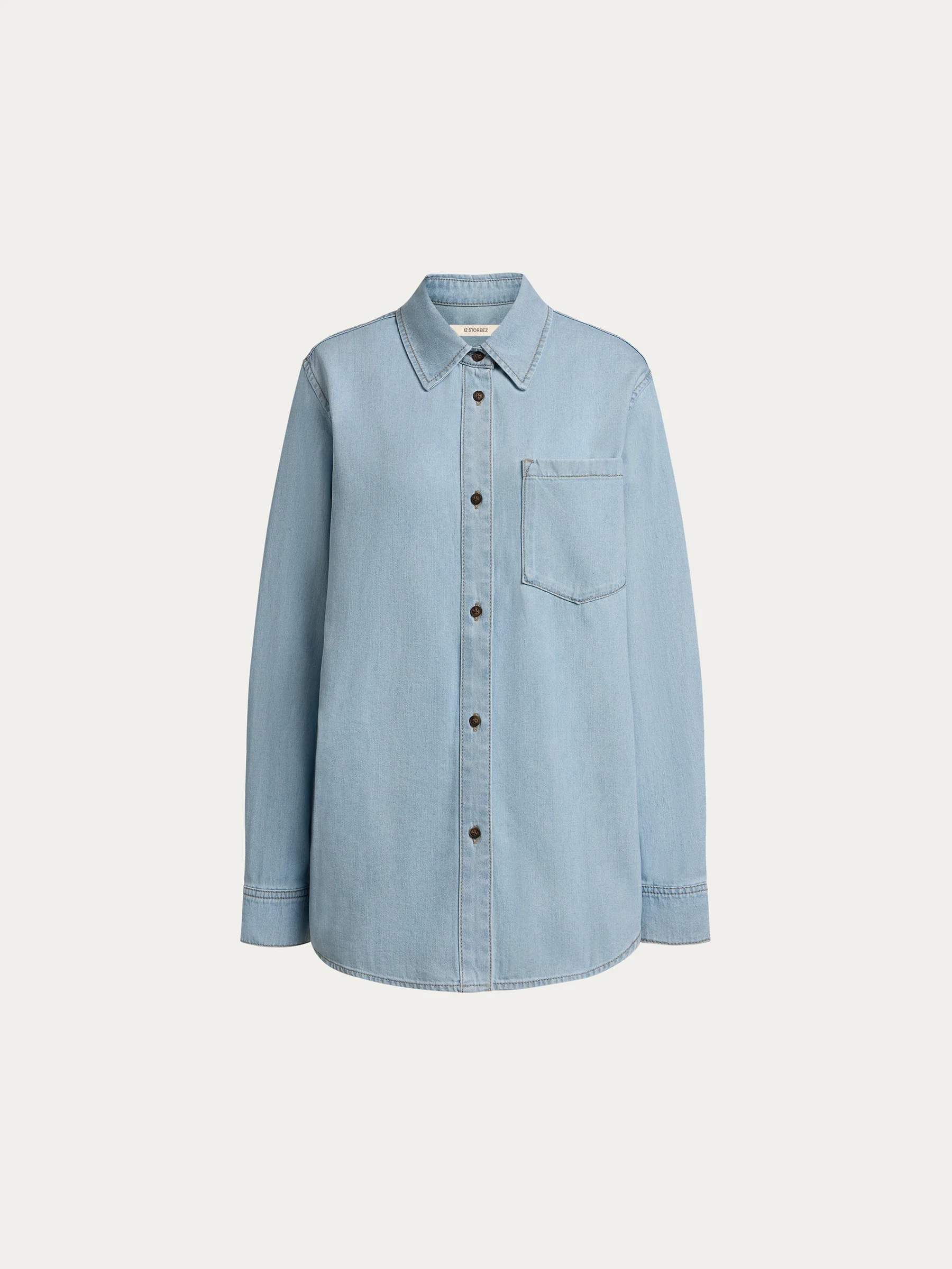 Lightweight denim shirt - Image 7