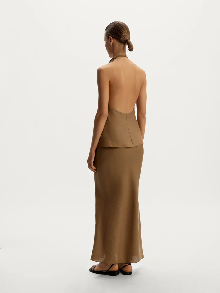 Linen maxi skirt - Image 6