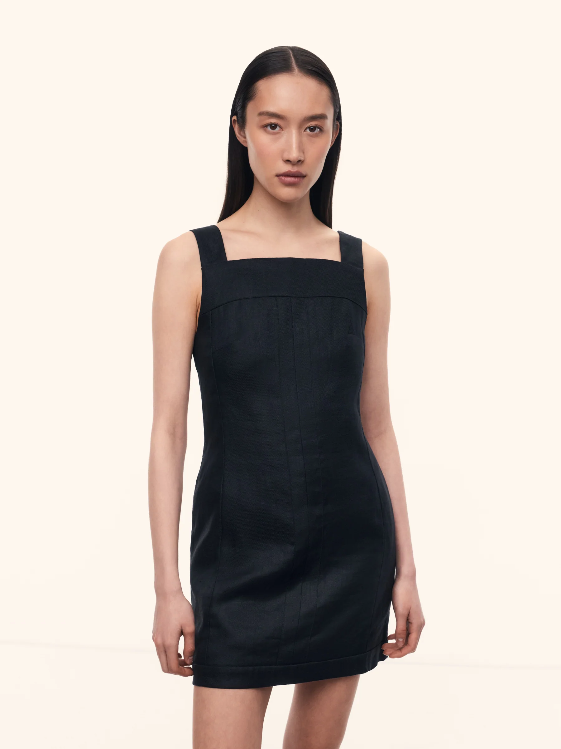 Linen mini dress