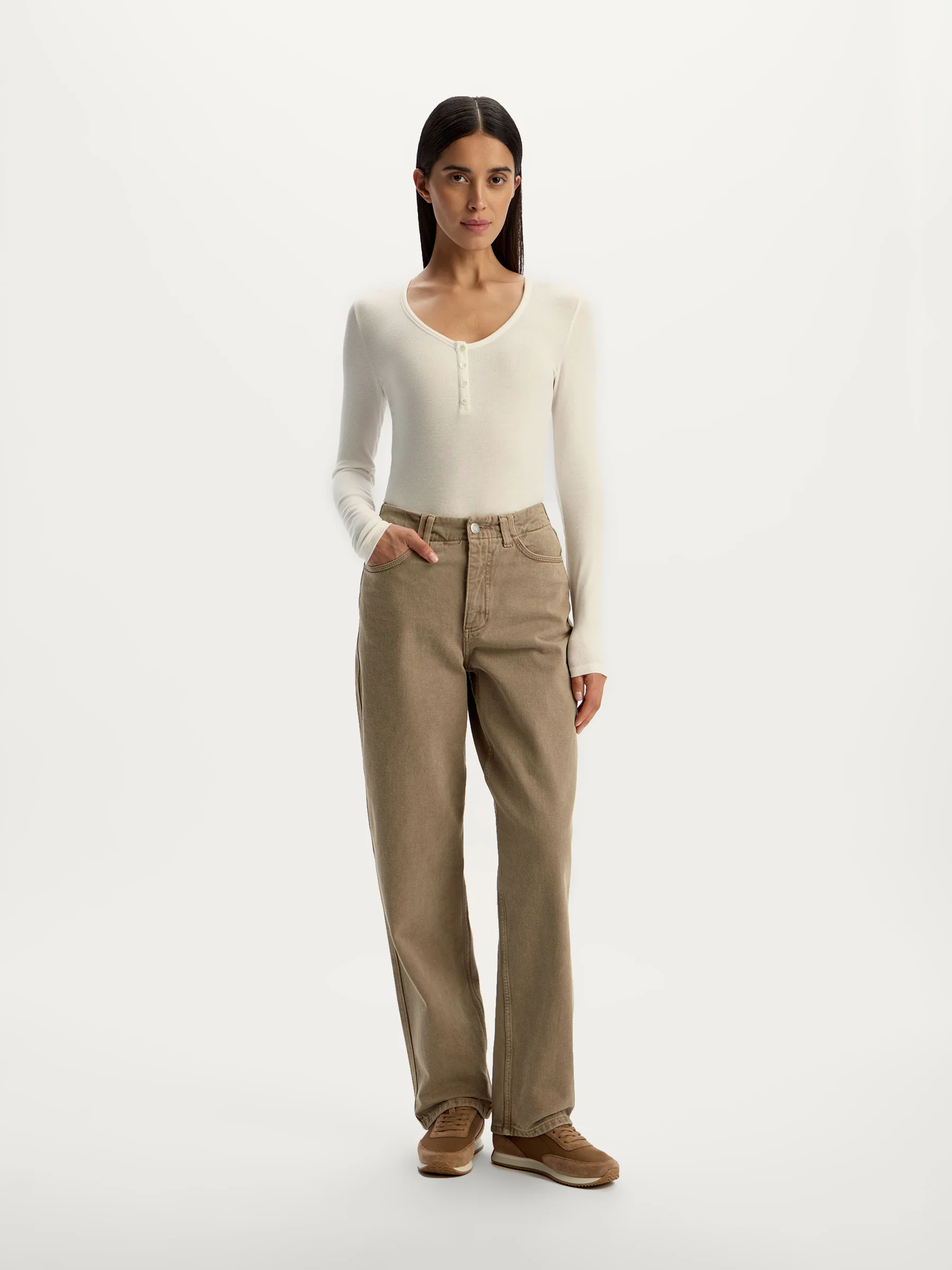 Lyocell henley top - Image 2