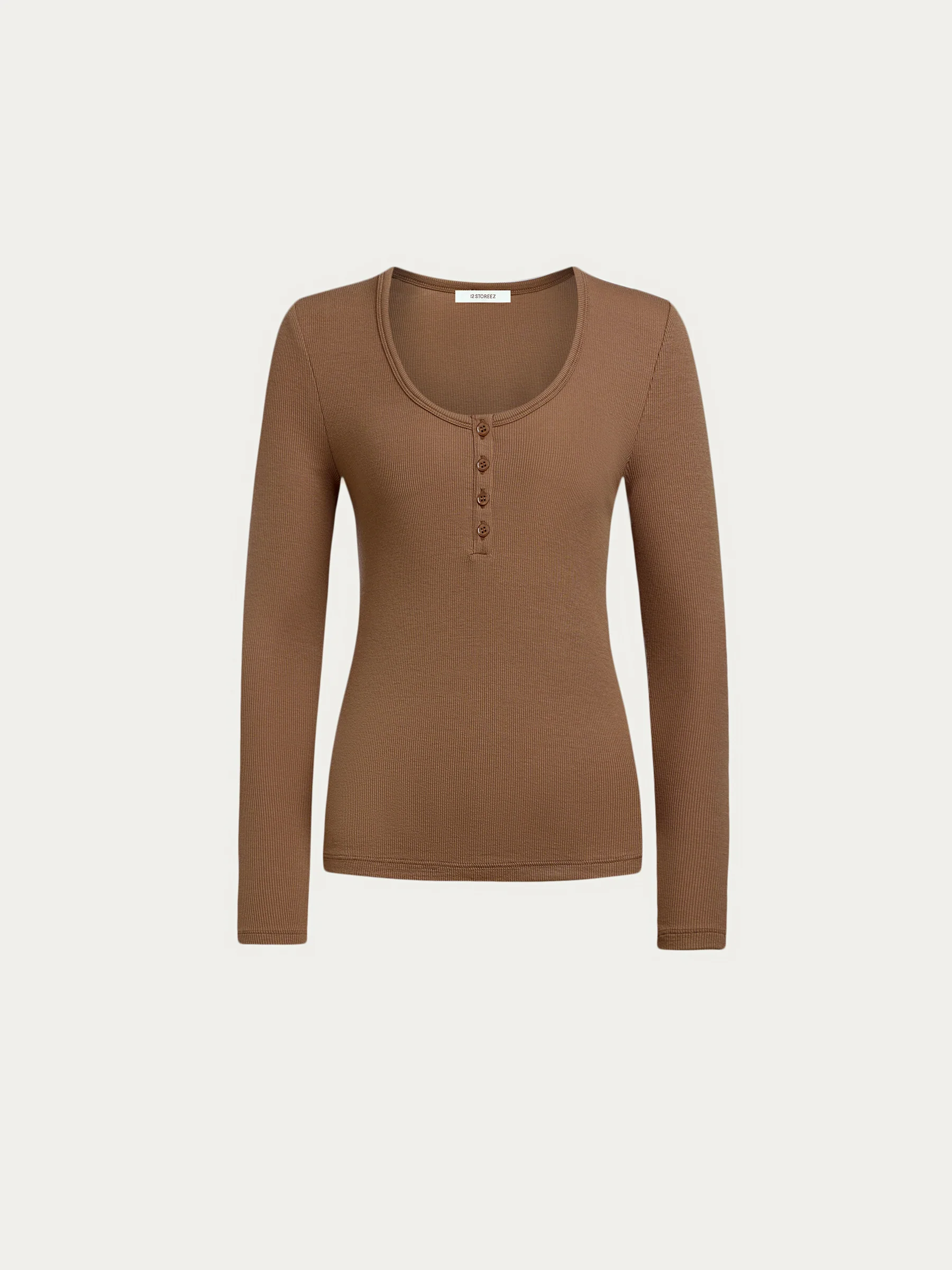Lyocell henley top - Image 6