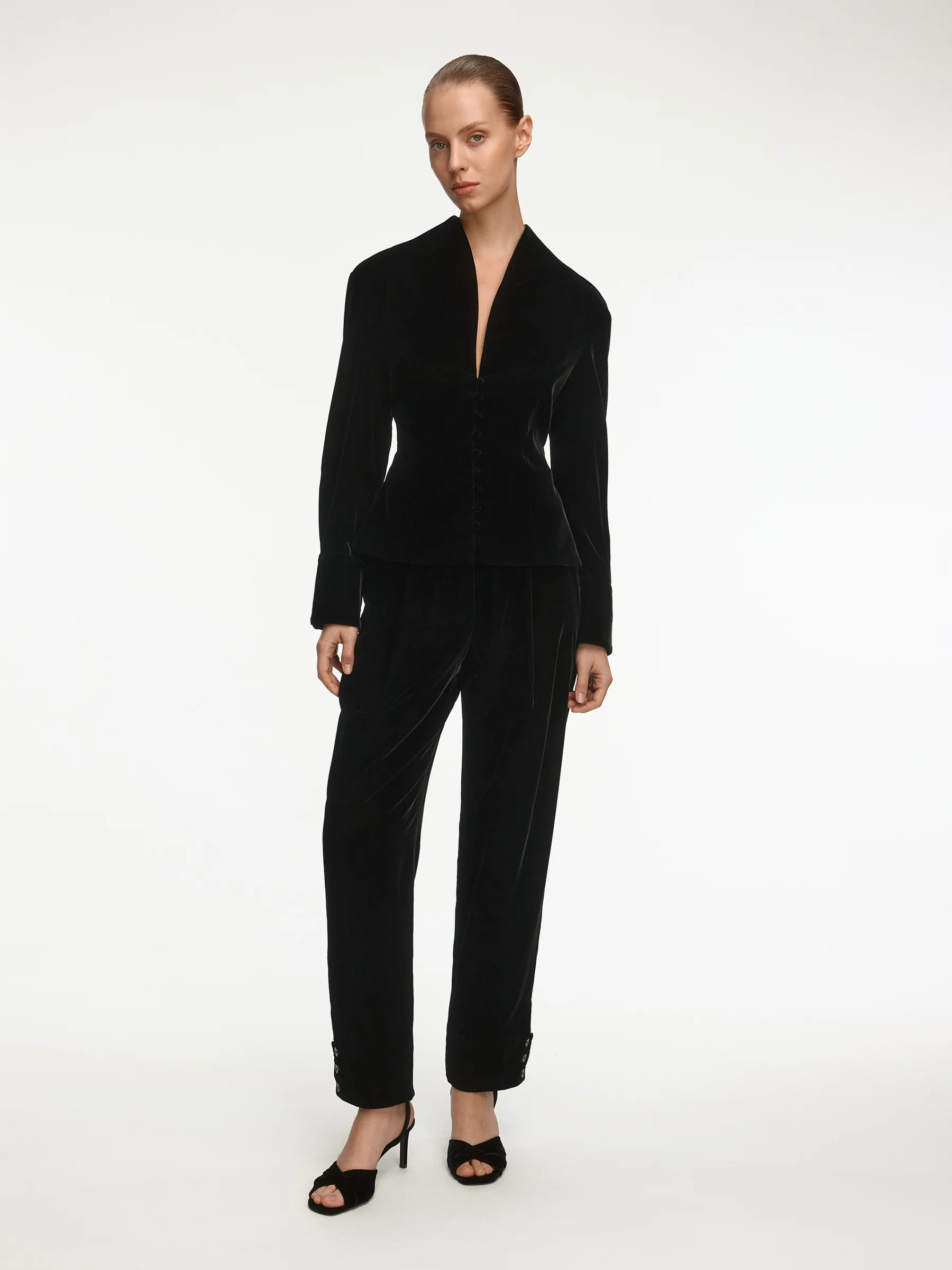 Marlene velvet trousers