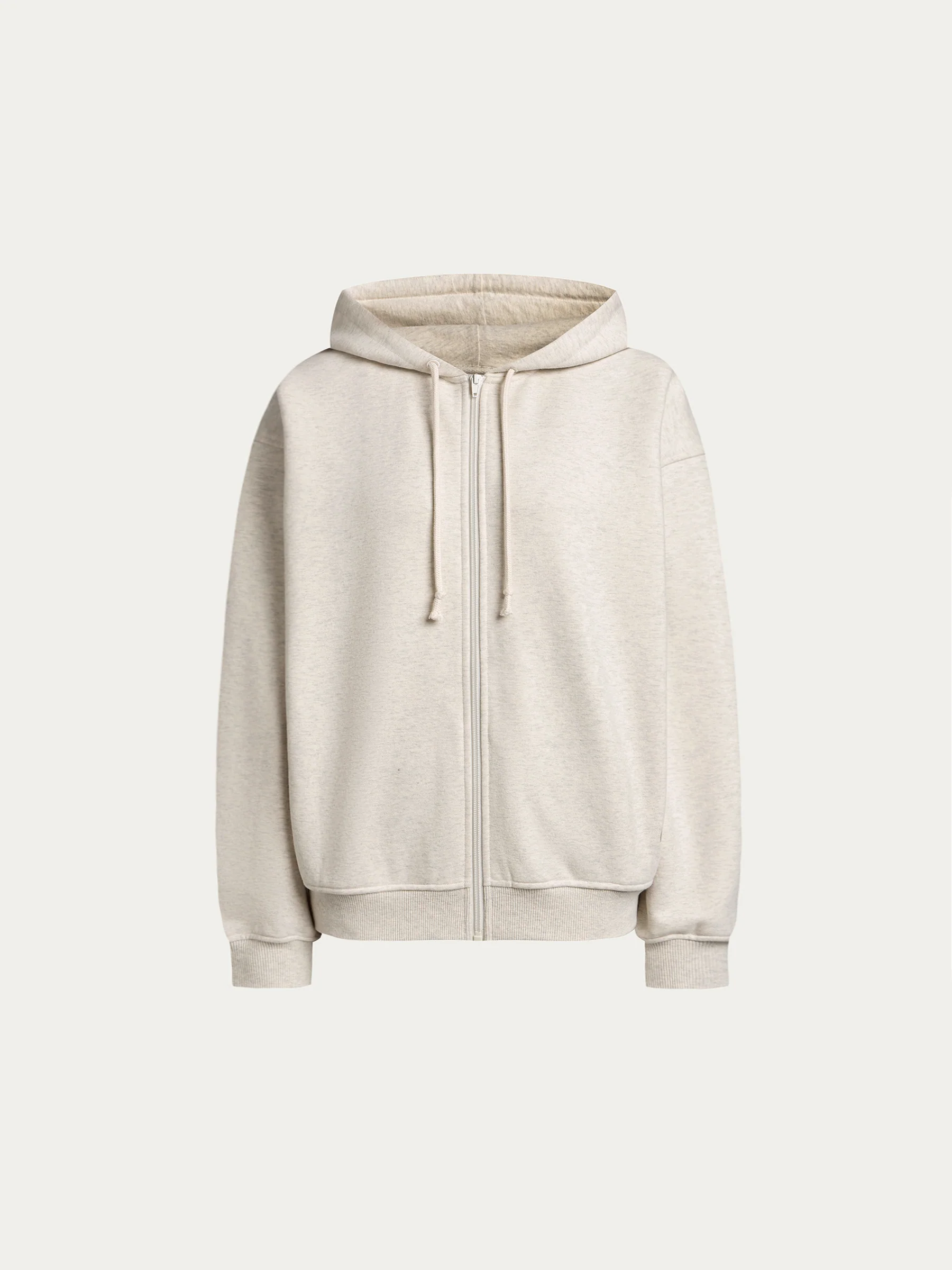 Melange terry zip hoodie - Image 6