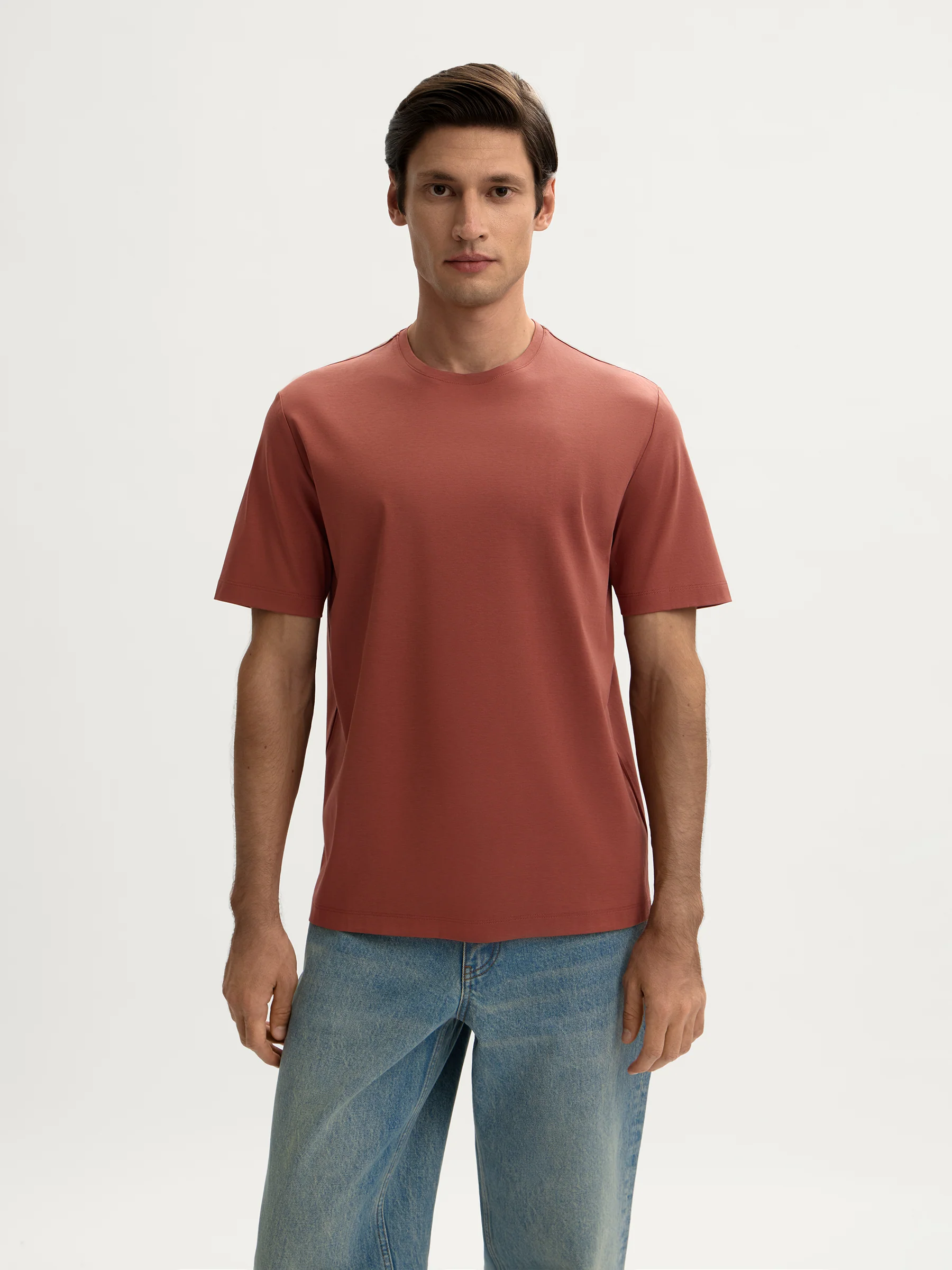 Mercerised cotton T-shirt