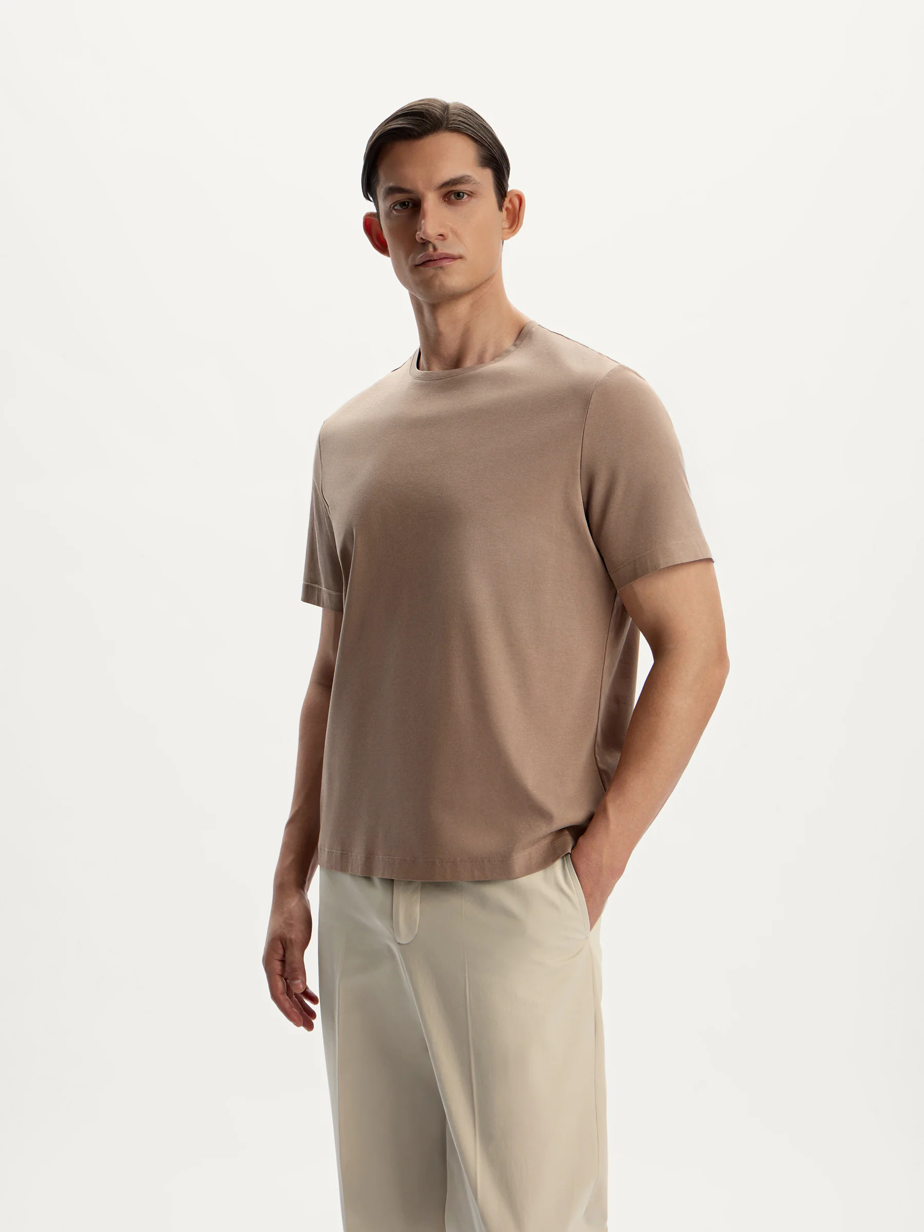 Mercerised cotton T-shirt