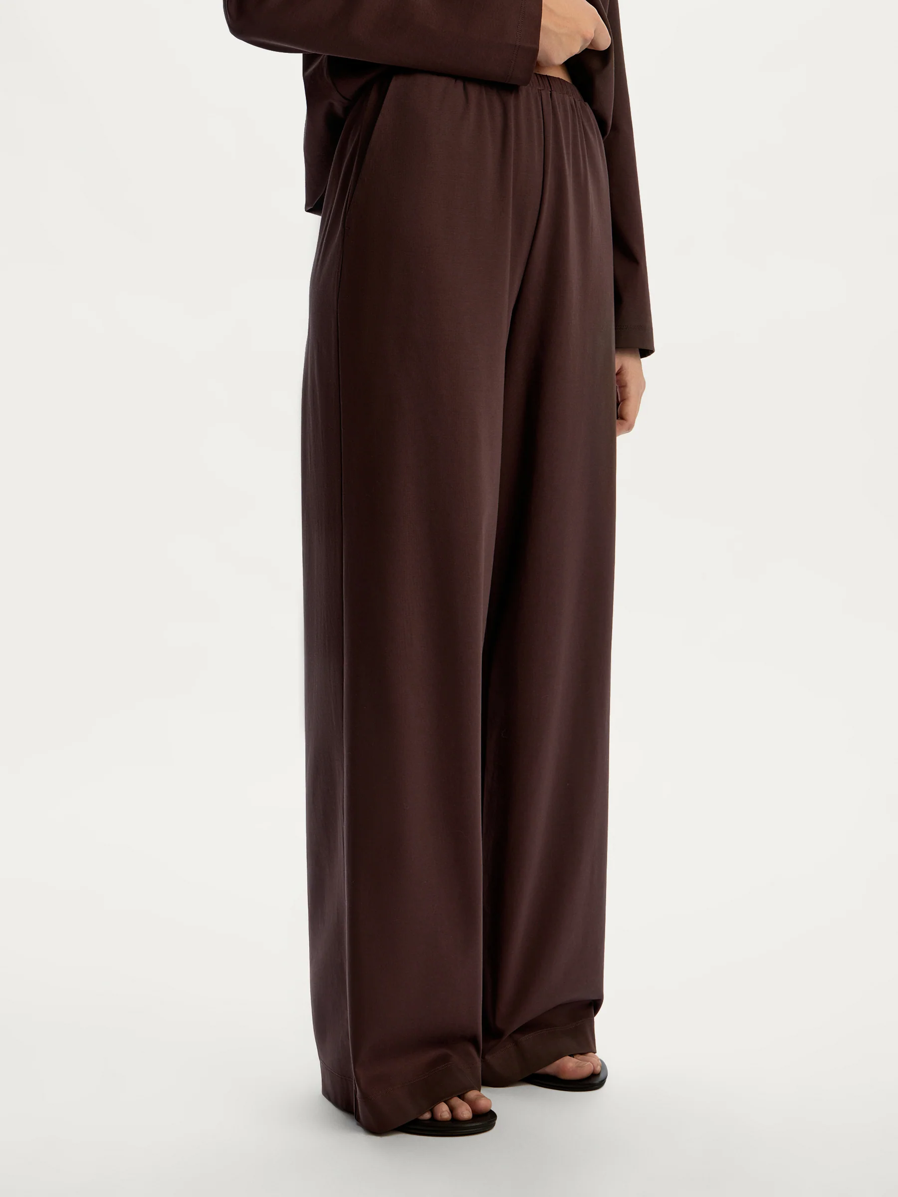 Mercerised cotton trousers - Image 3