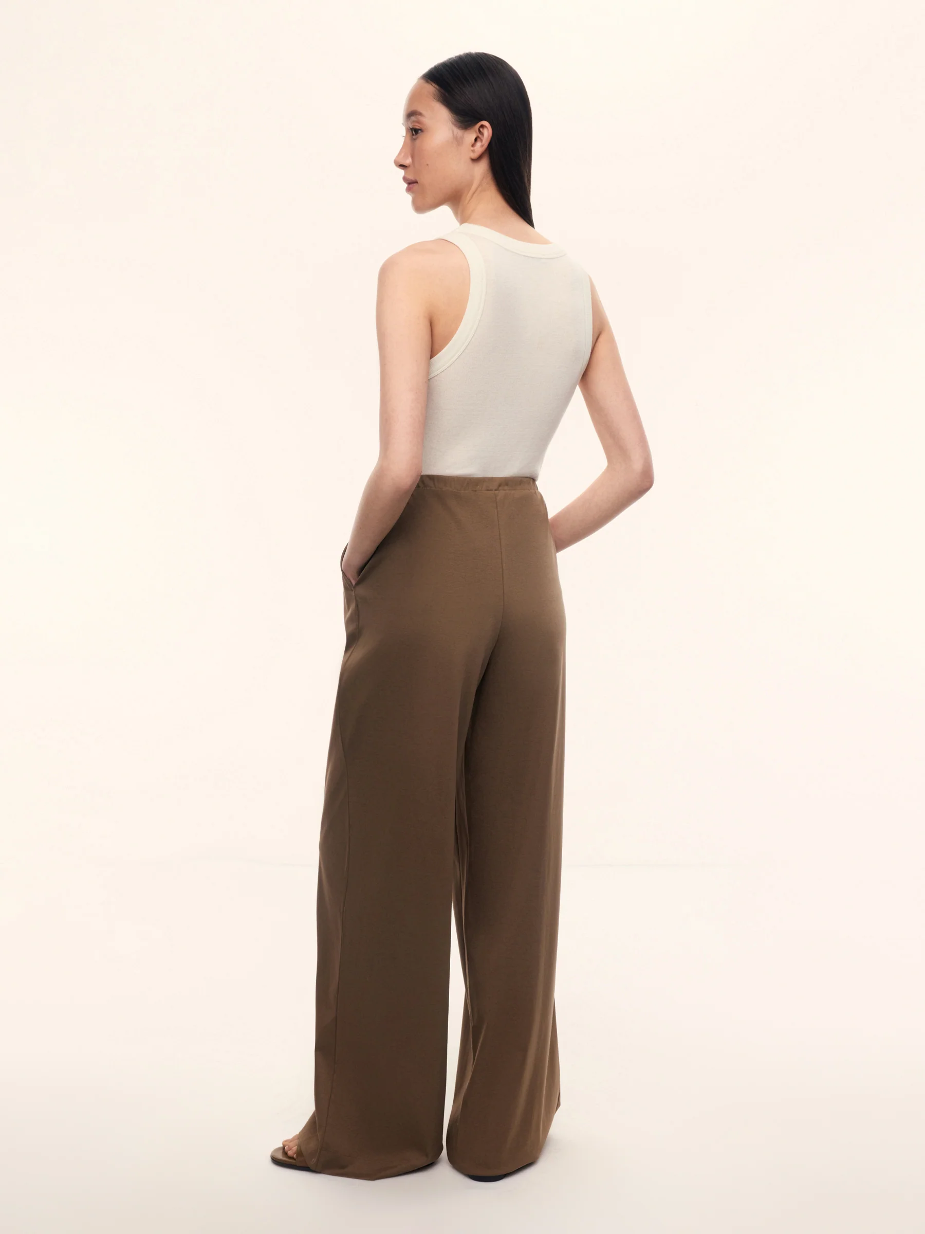 Mercerised cotton trousers - Image 5