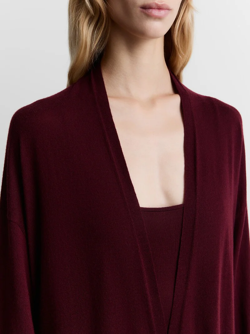 Merino-cashmere long cardigan - Image 4