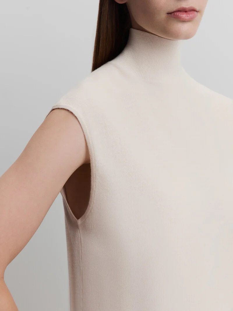 Merino-cashmere turtleneck top - Image 4