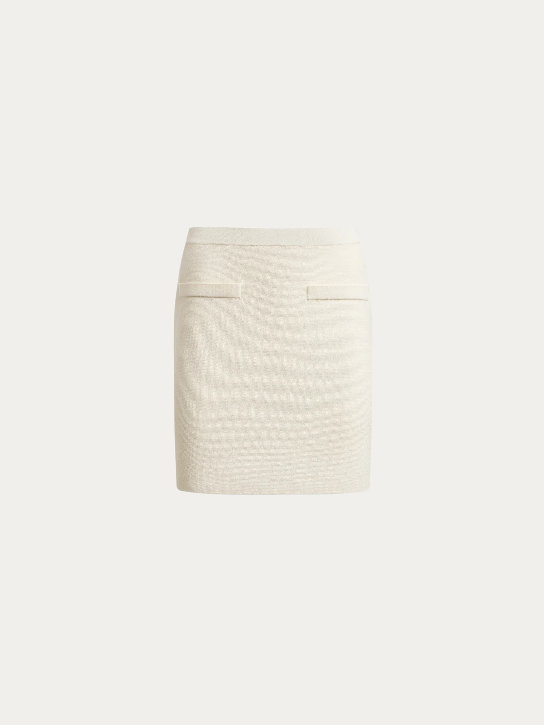 Merino-cotton knit skirt - Image 7