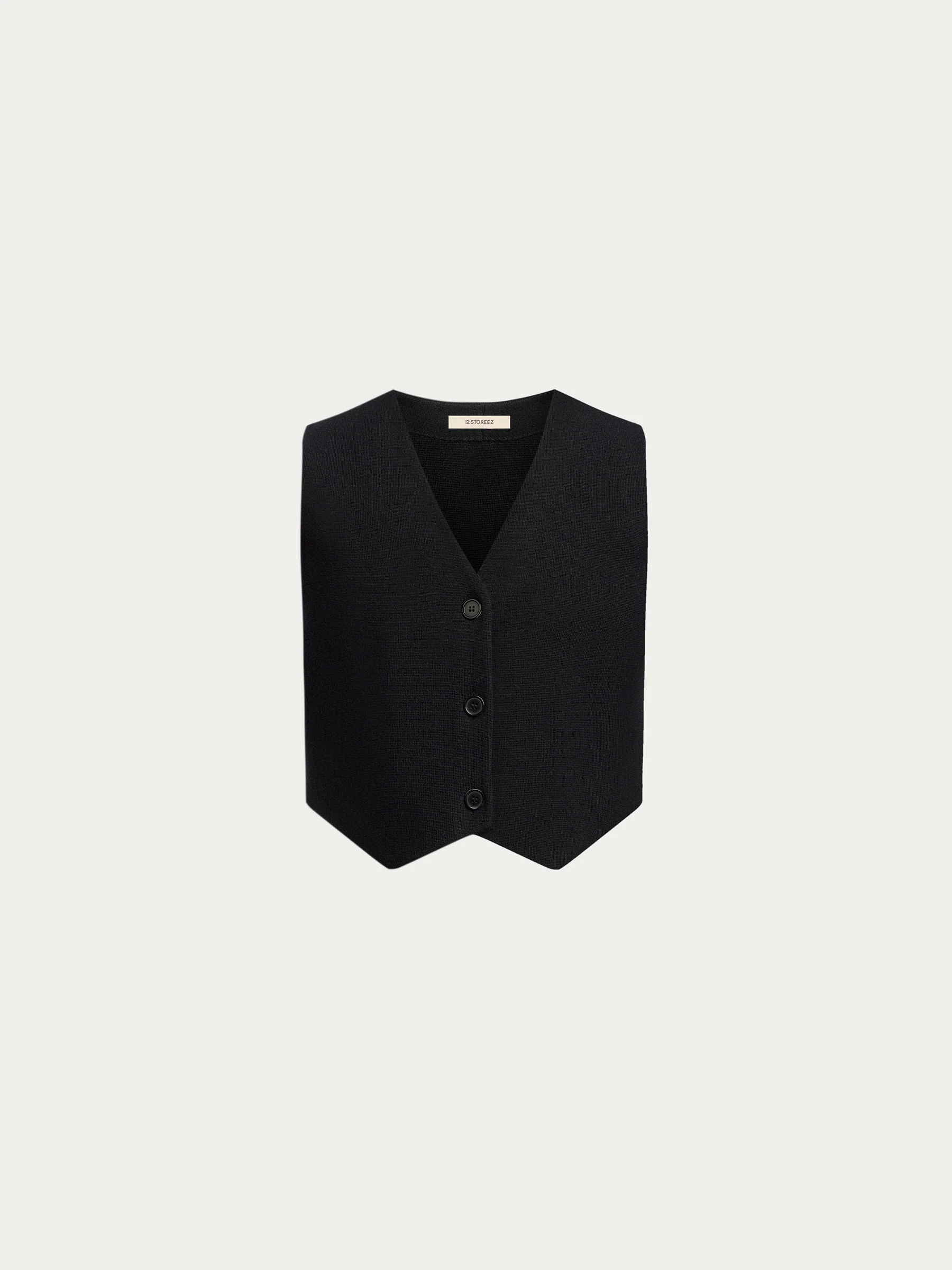 Merino-cotton knit vest - Image 7