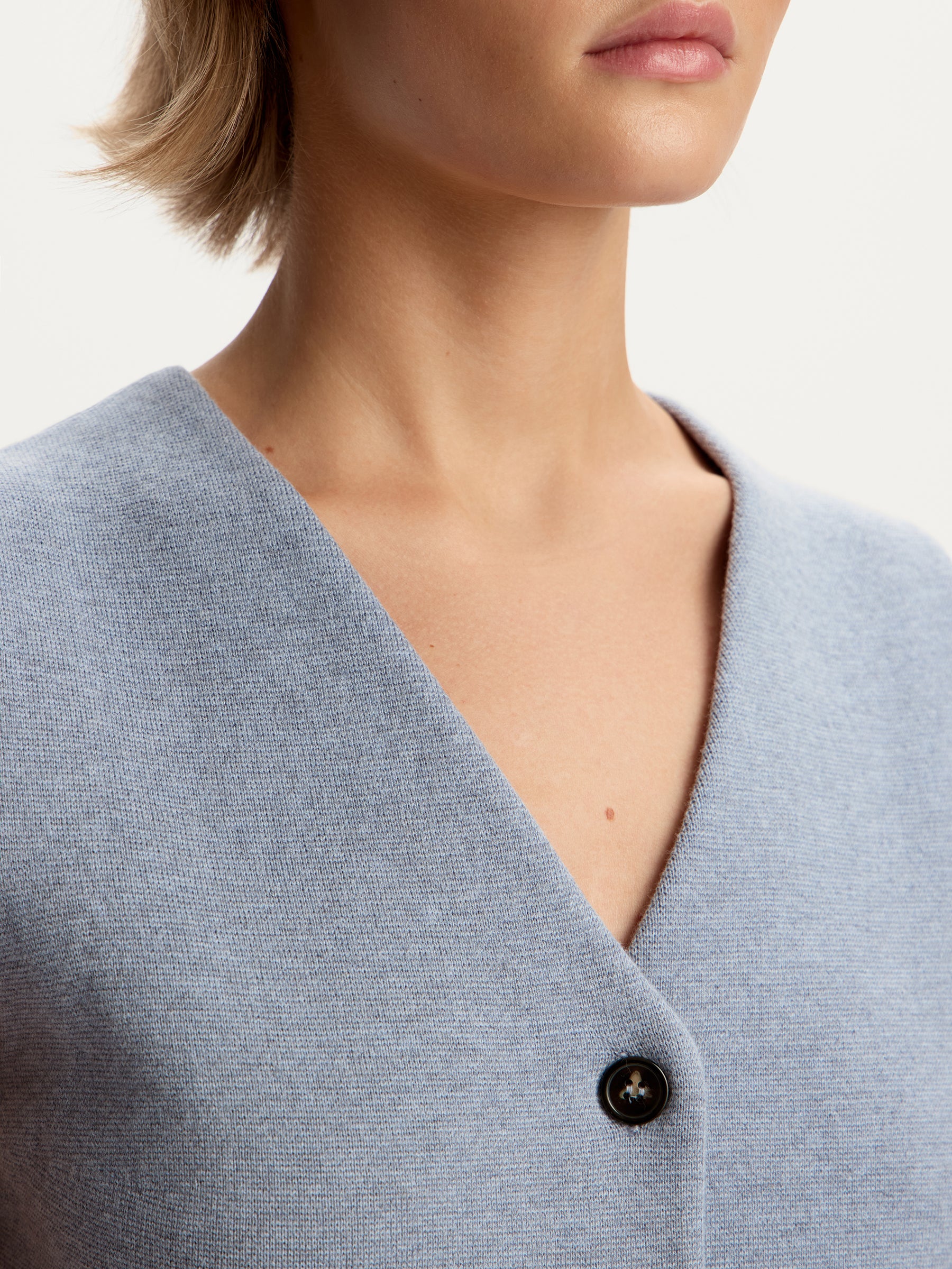 Merino-cotton knit vest - Image 4