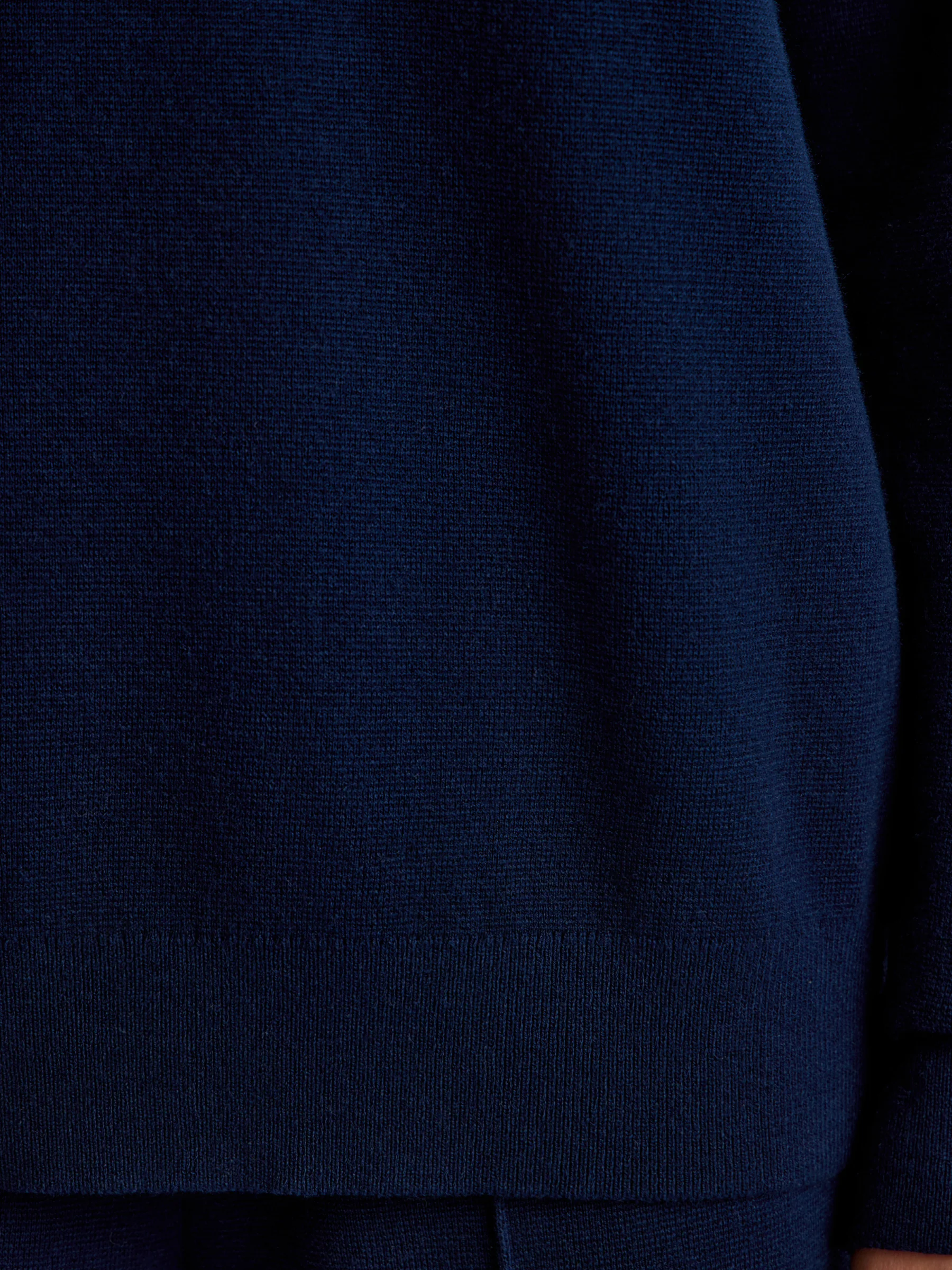 Merino-cotton polo jumper - Image 4
