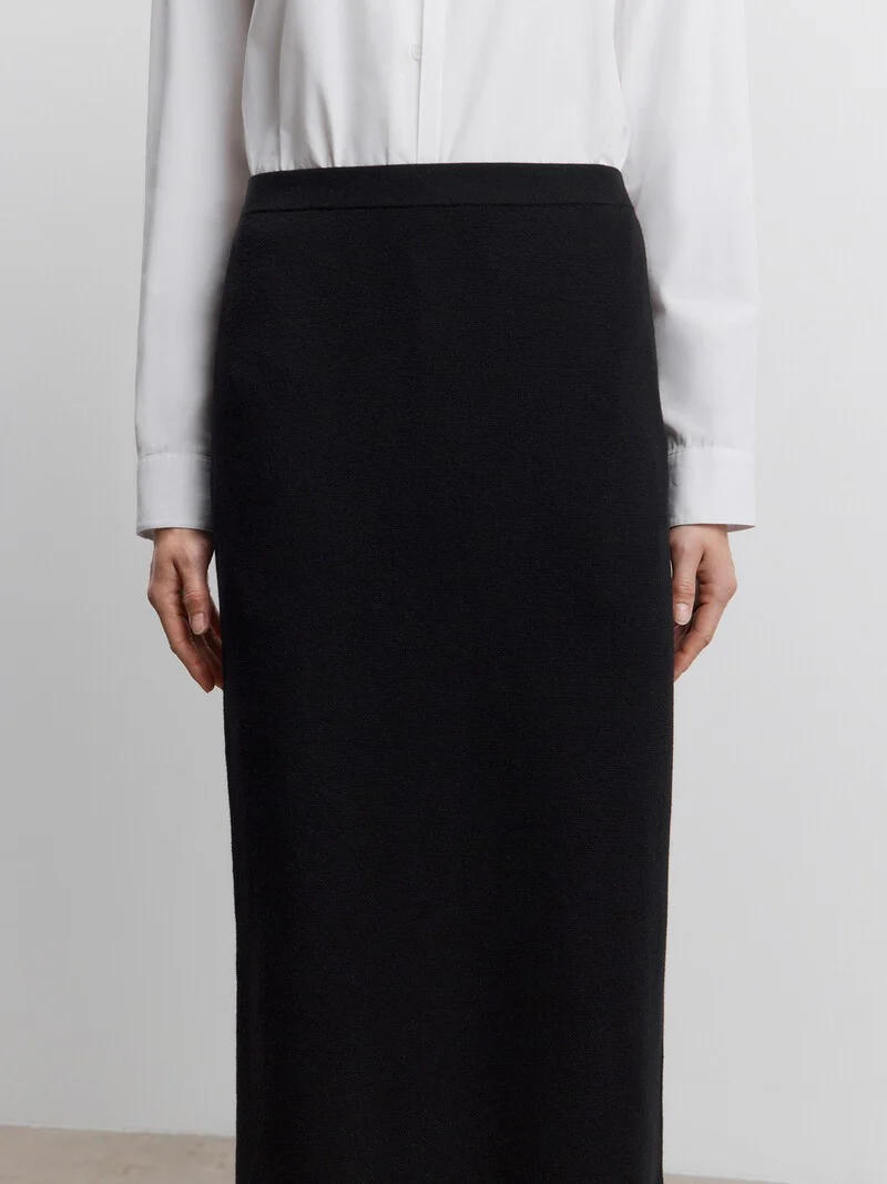 Merino-cotton skirt - Image 4