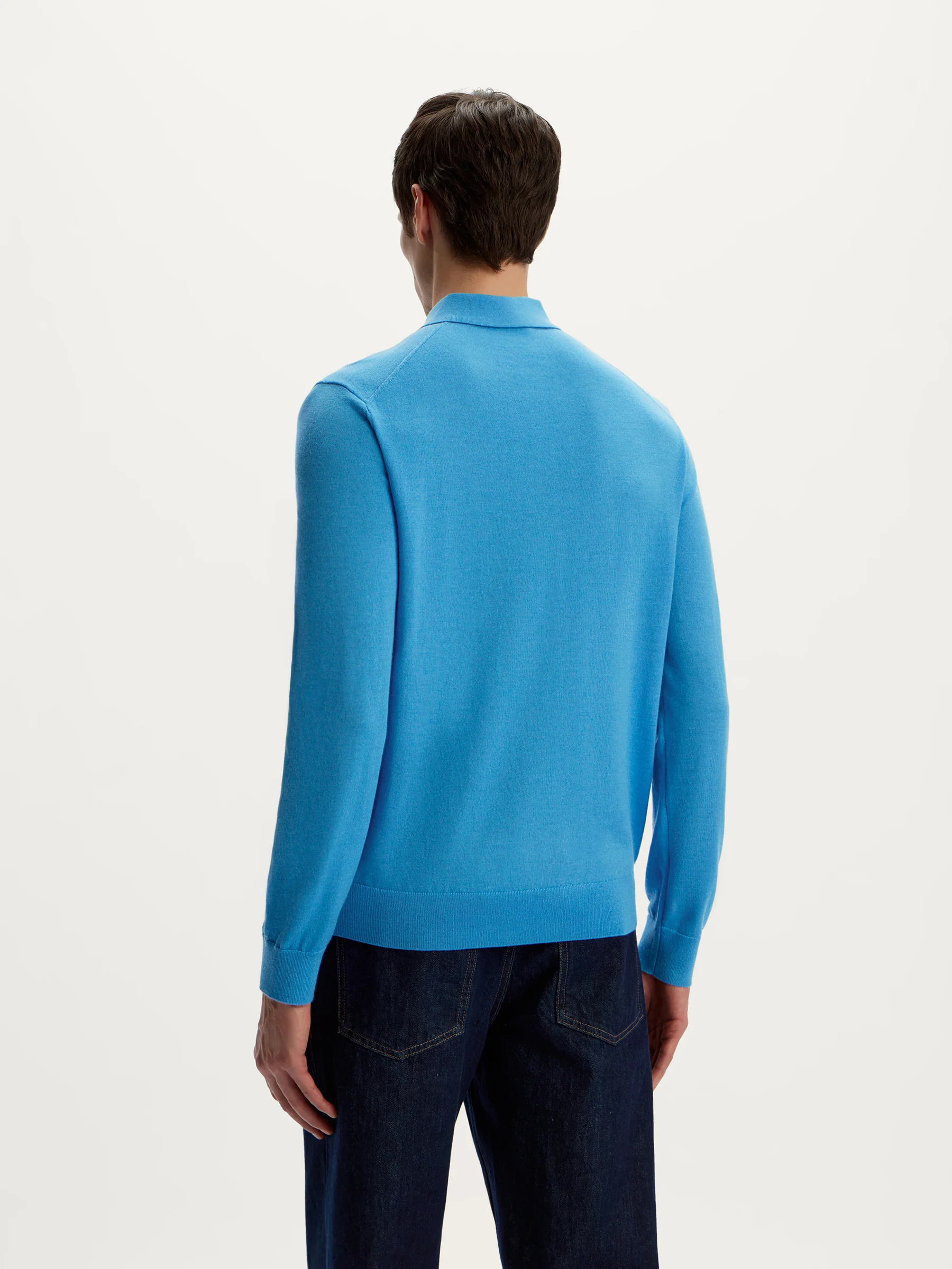 Merino-silk polo jumper - Image 6