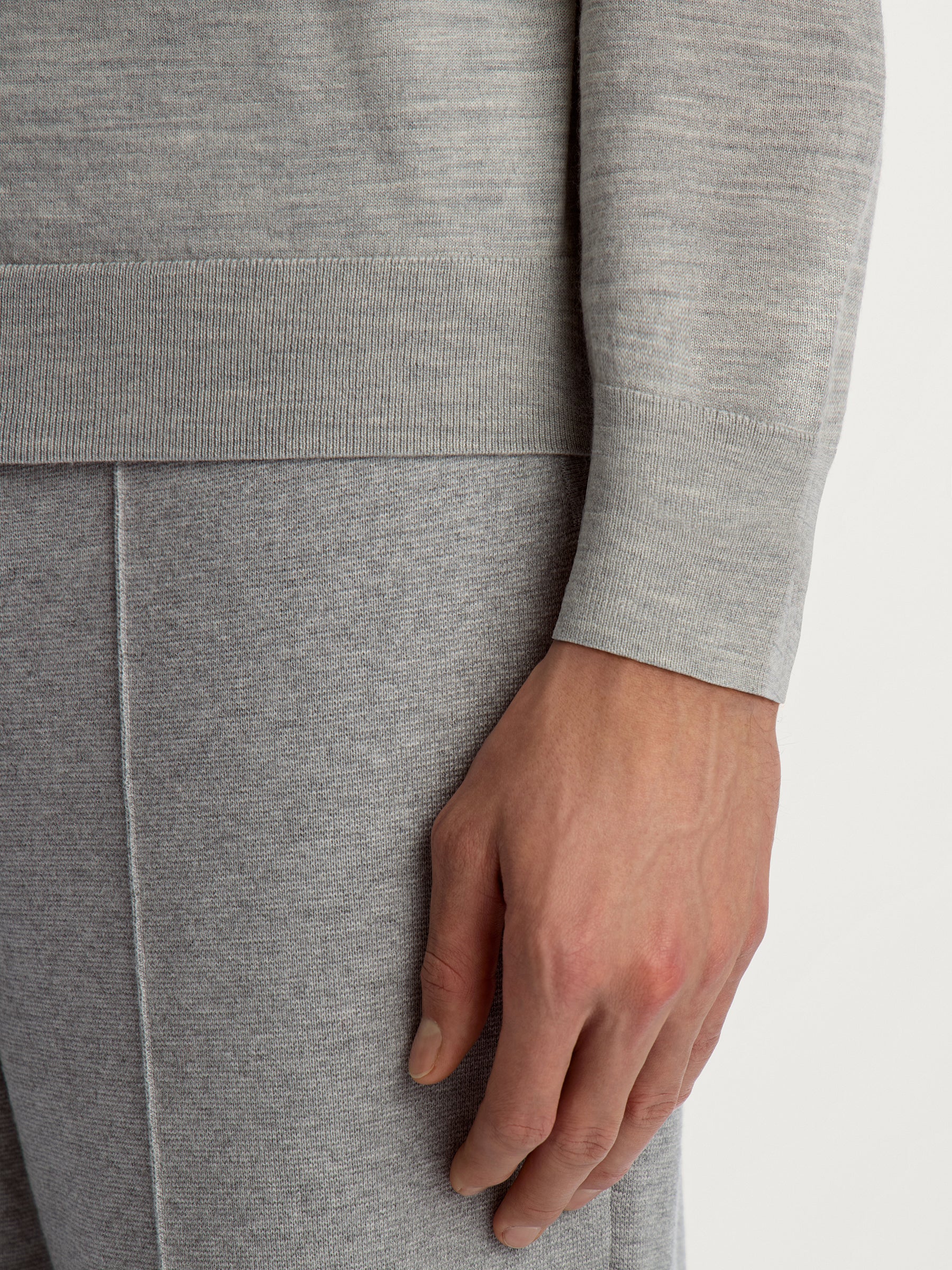 Merino-silk polo jumper - Image 4