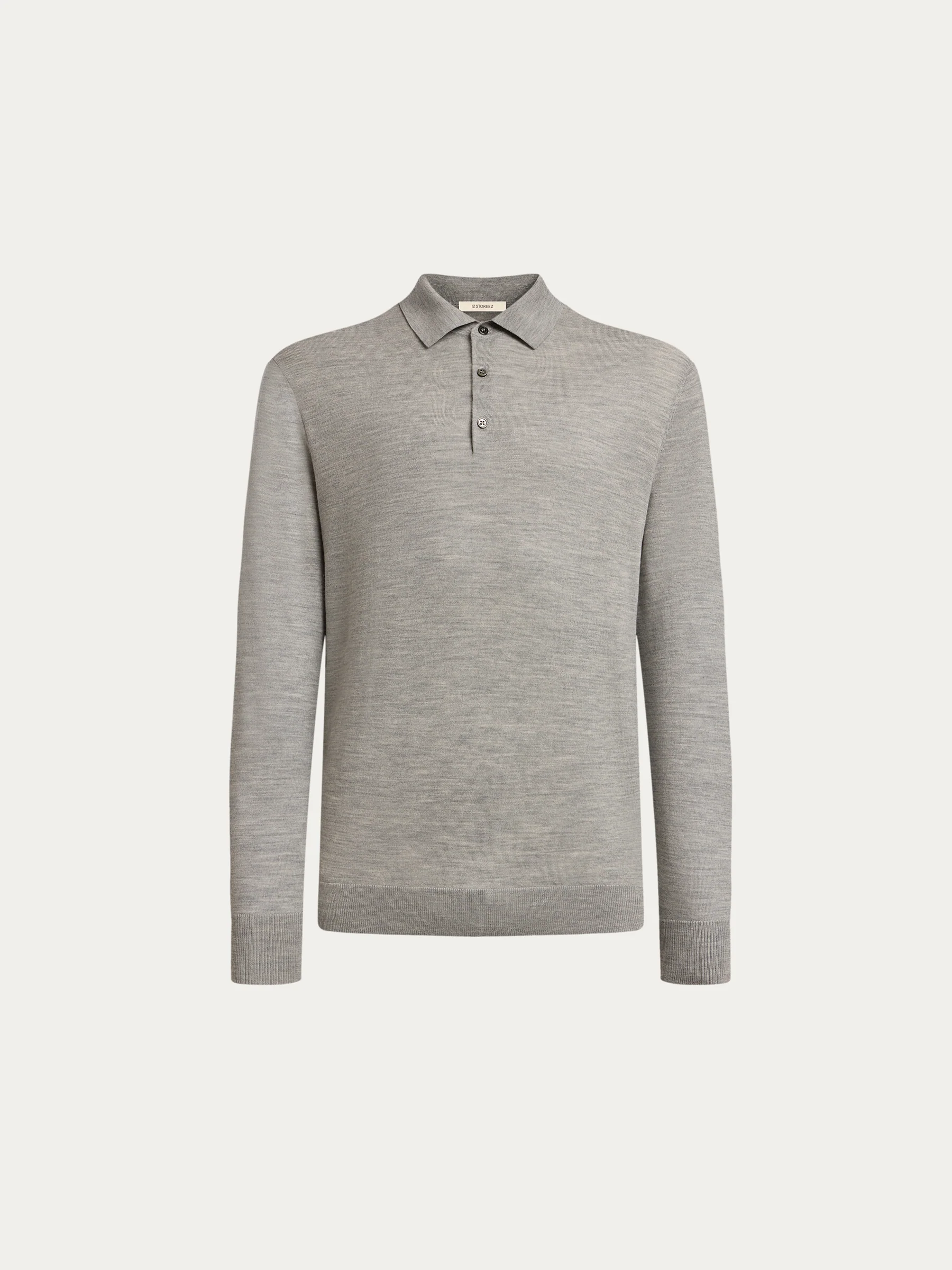Merino-silk polo jumper - Image 6
